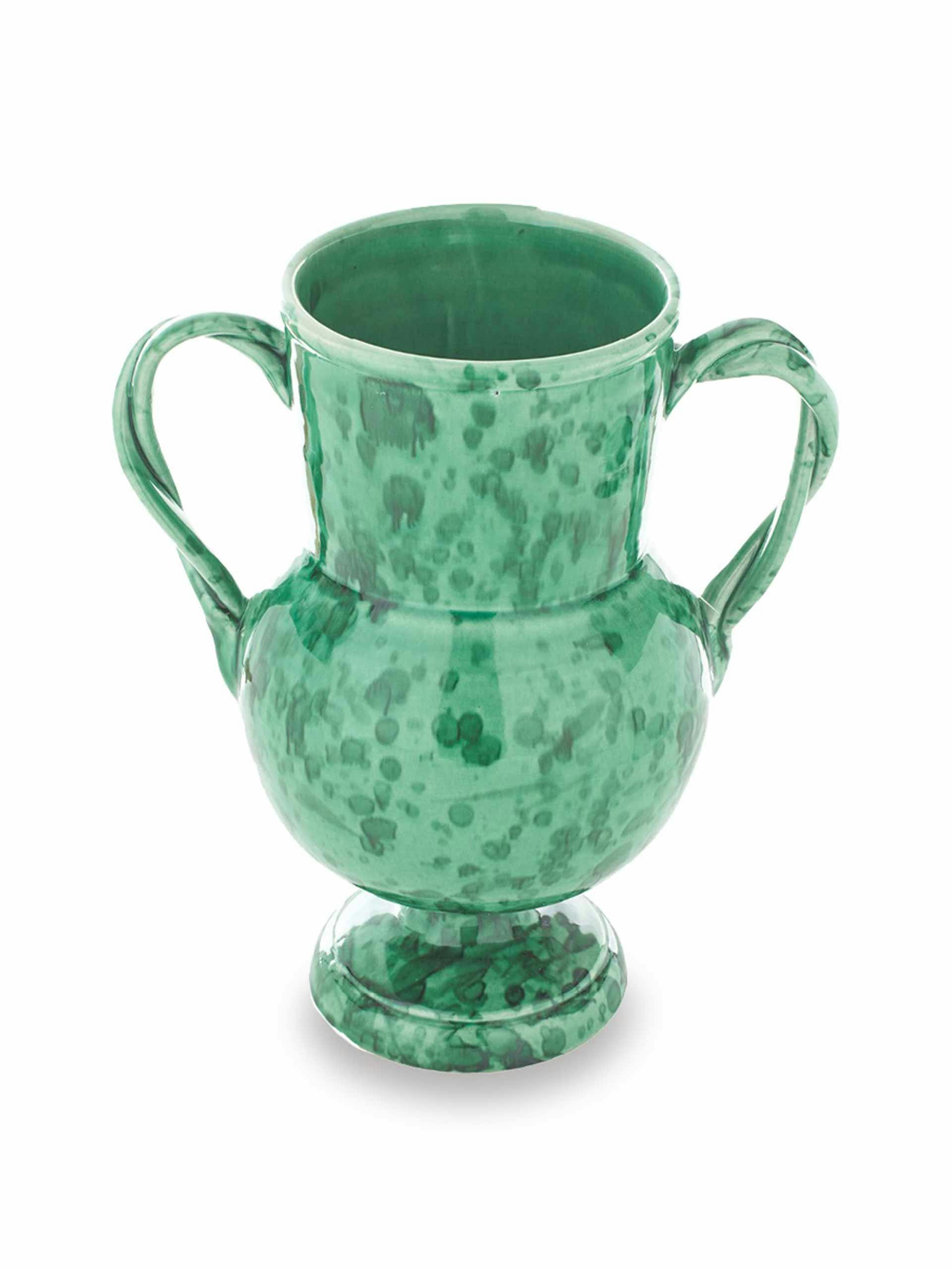 Amphora glazed vase