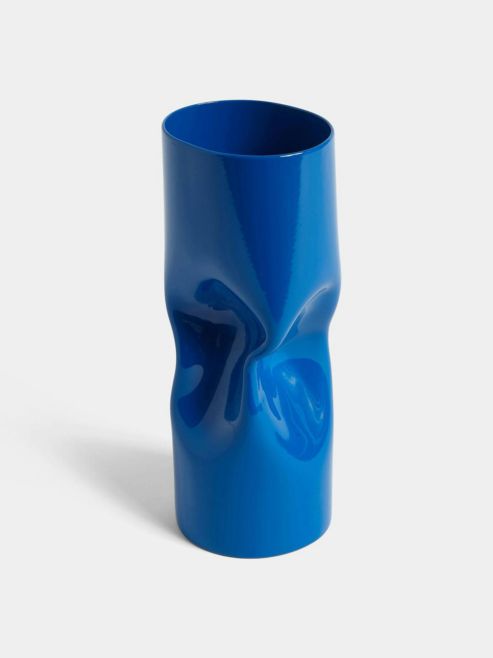 Blue Twisted vase