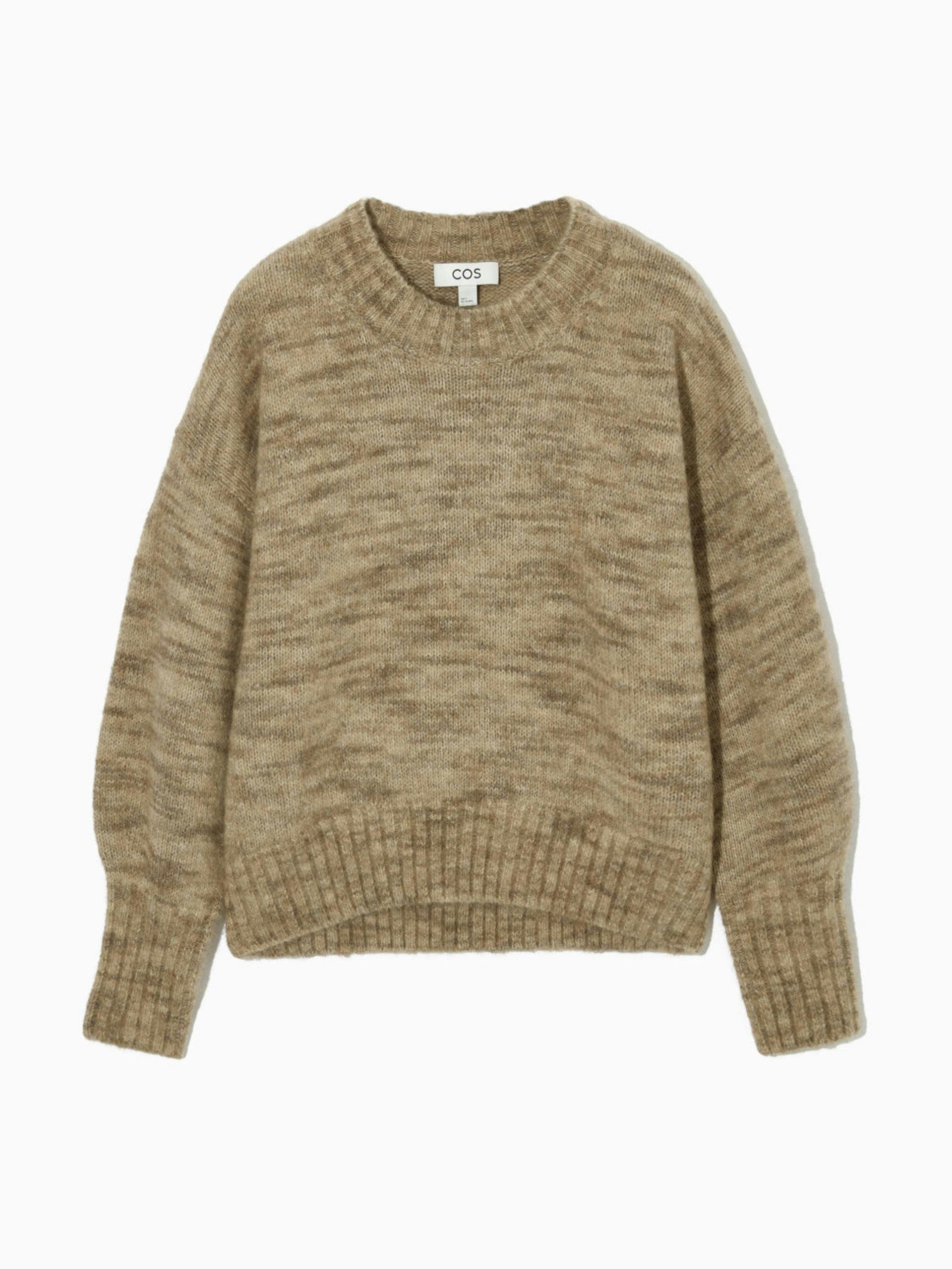 Loose-fit cropped jumper