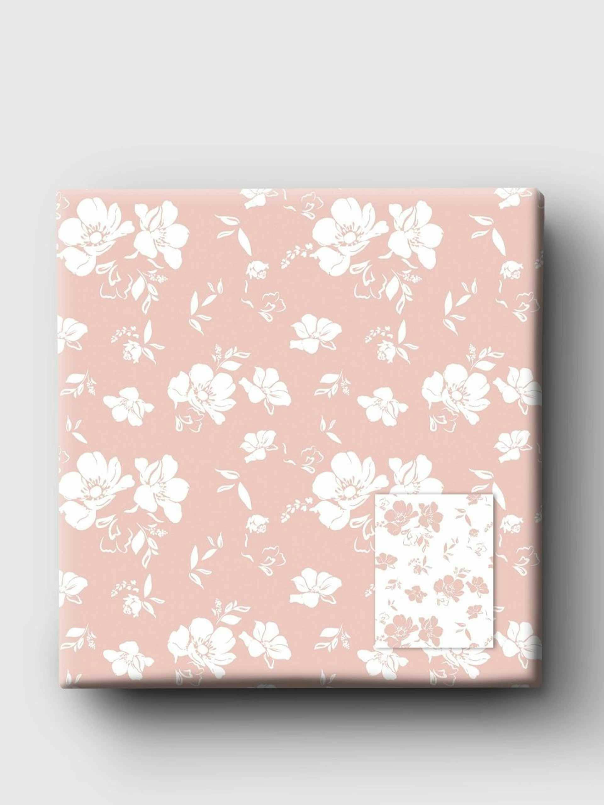 Blush blossoms wrapping paper