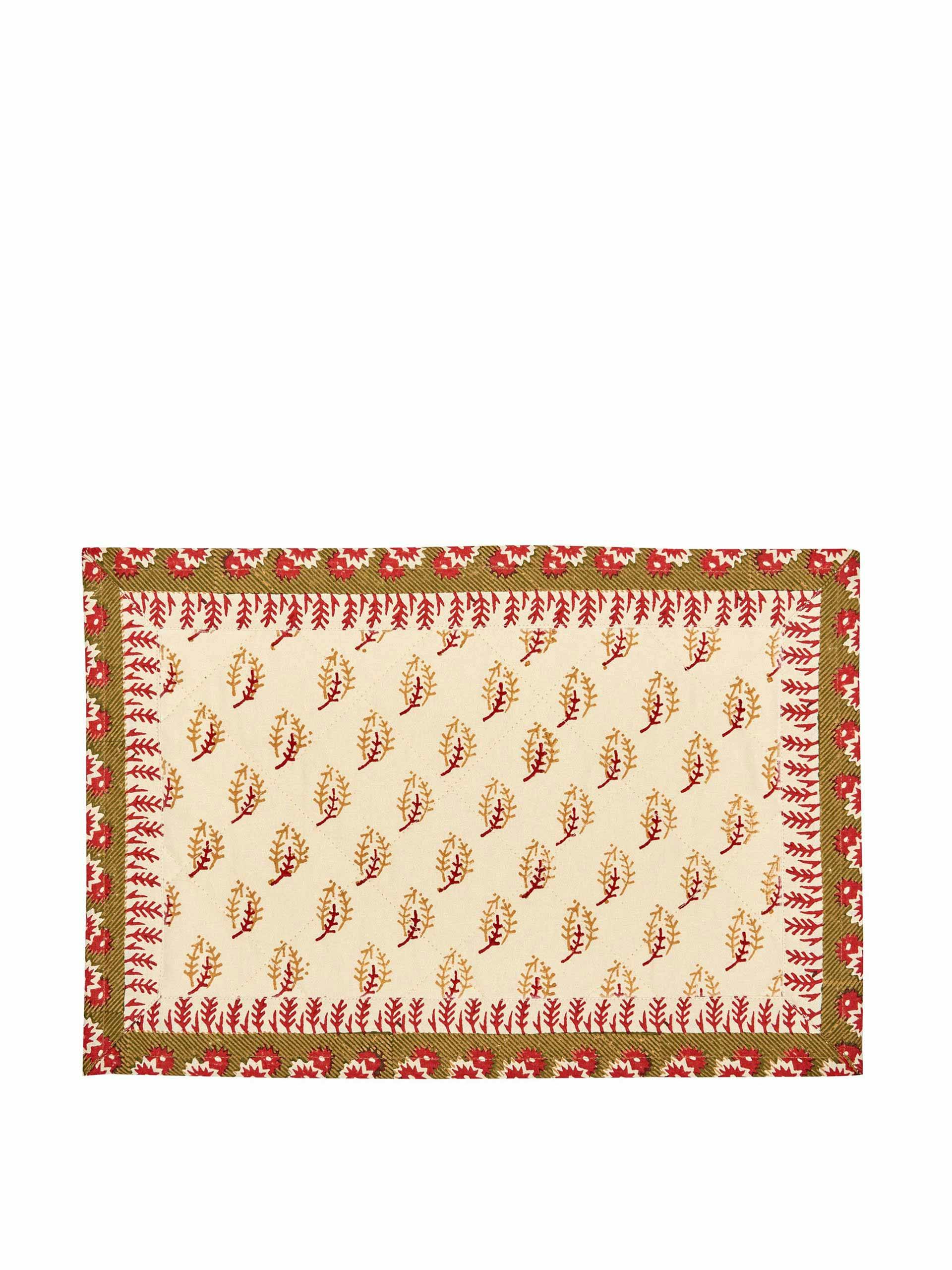 Quilted cotton placemat