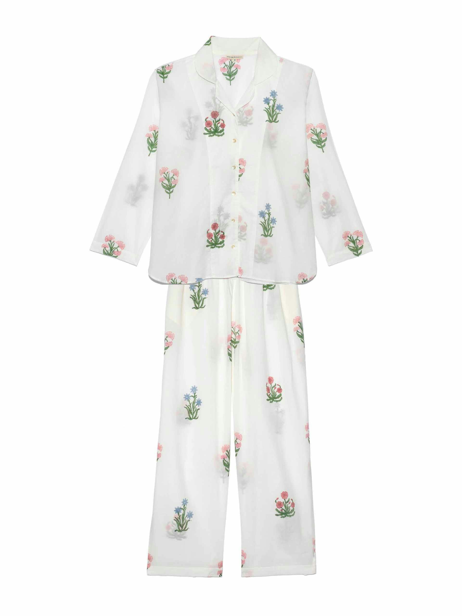 Mughal flower print pyjama set