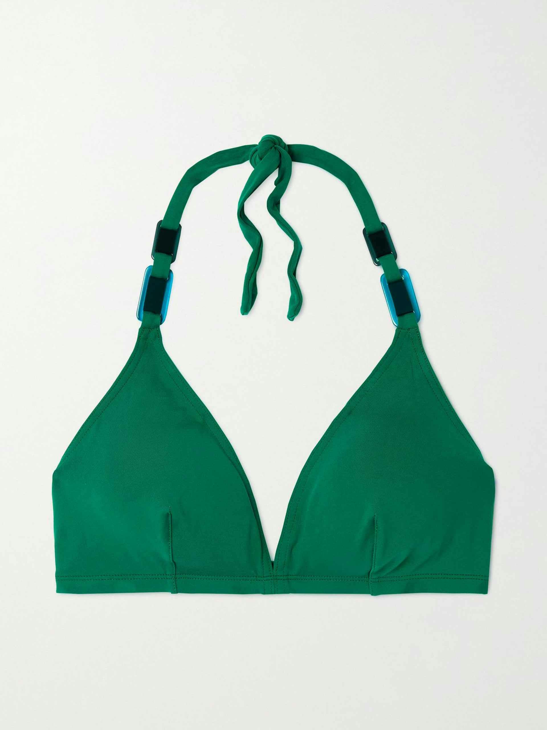 Green bikini top