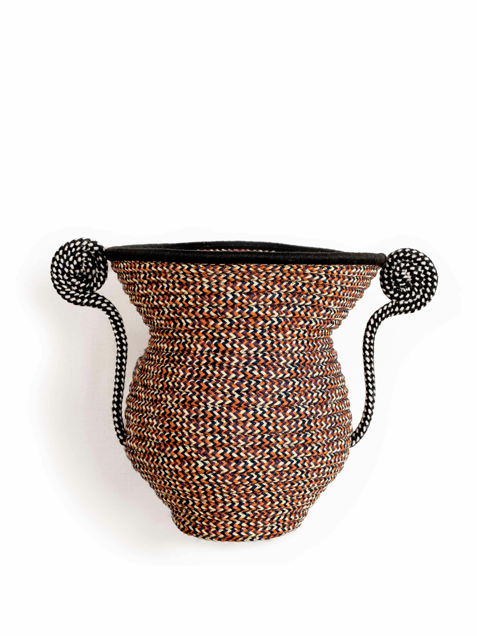 Handmade woven urn