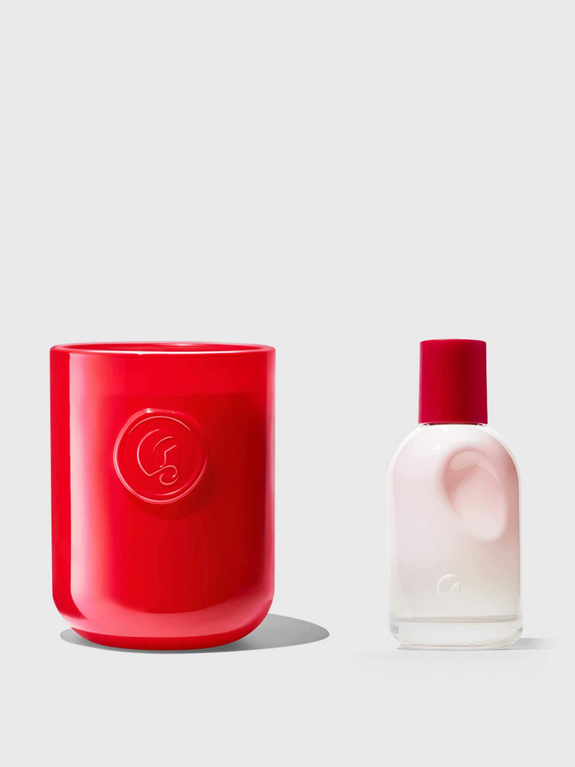 Scented candle and perfume set