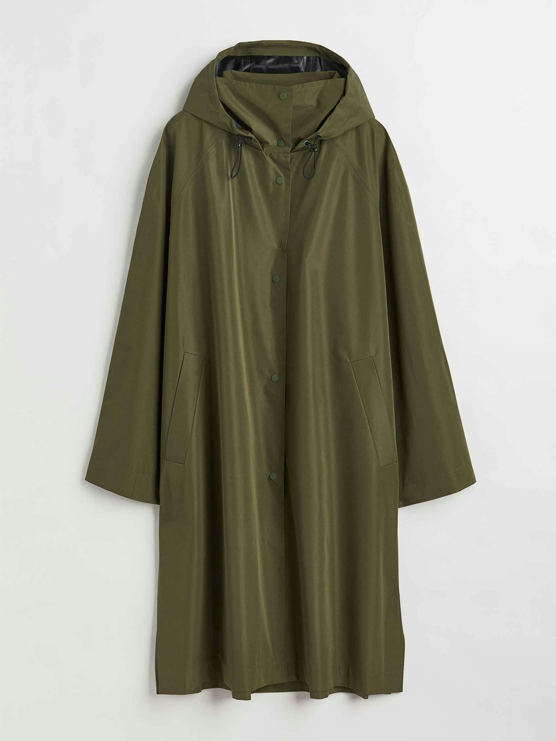 Hooded rain coat