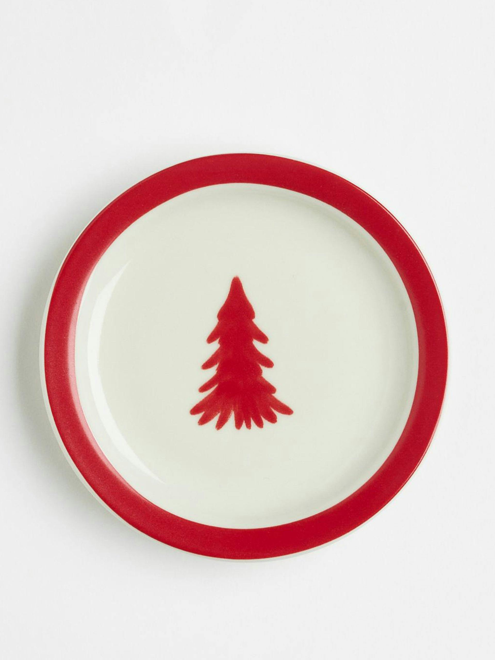 Mini plate with christmas motif