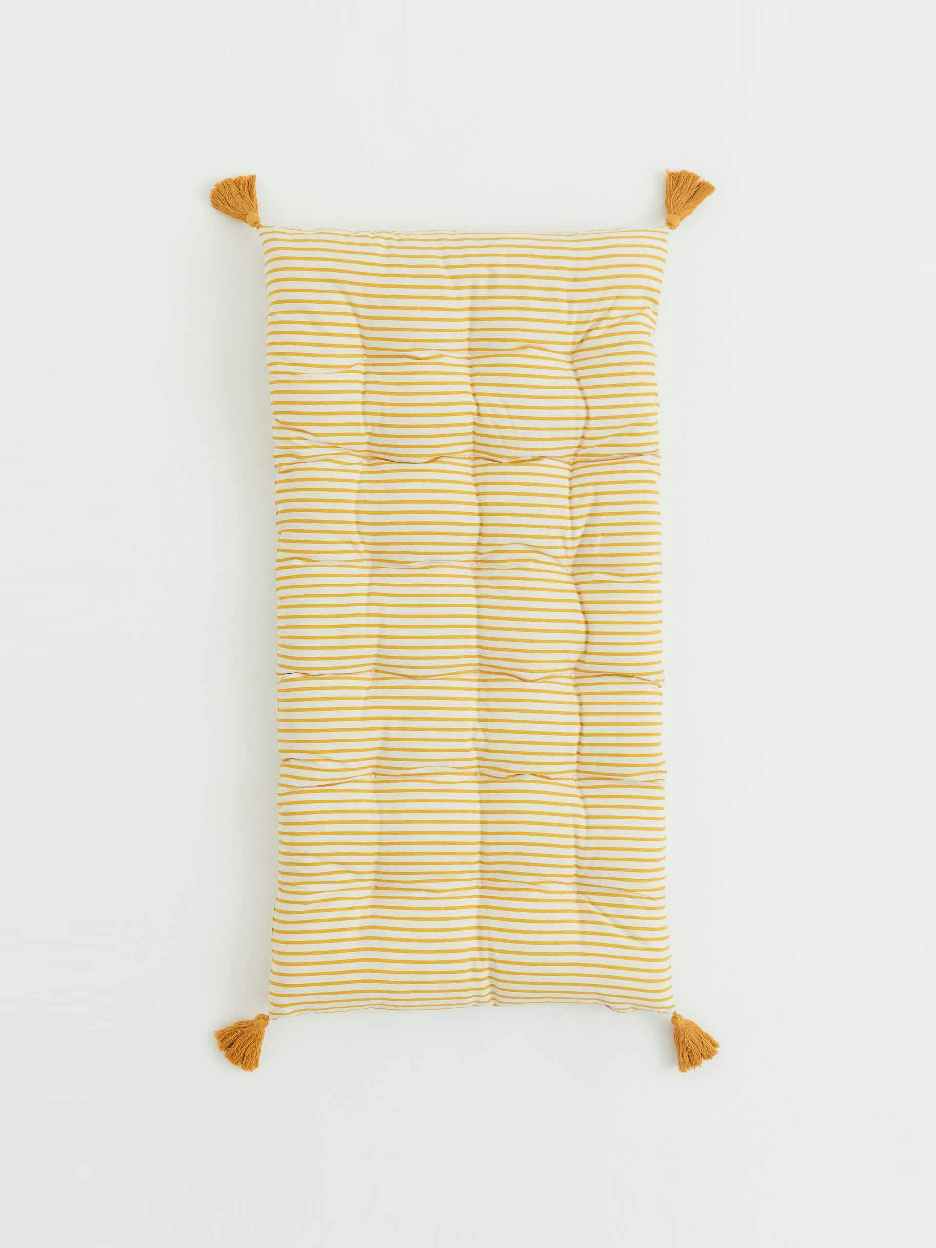 Rectangular striped cushion