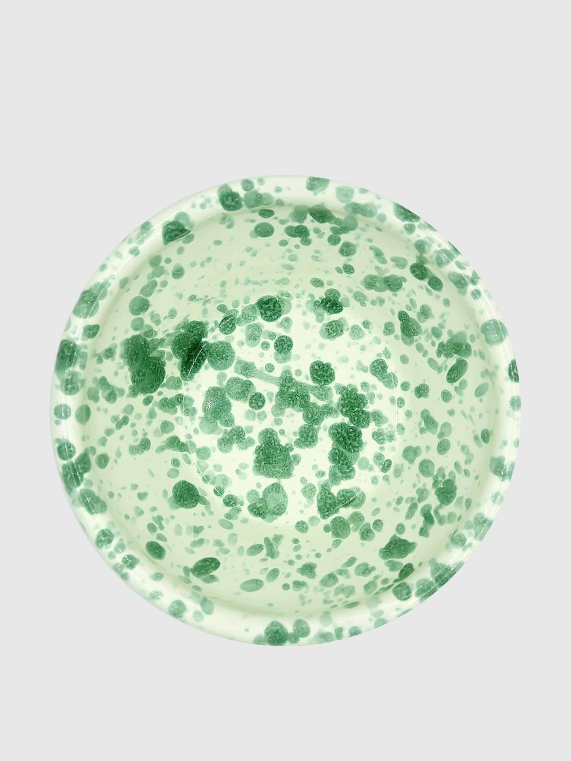 Green splatter bowl