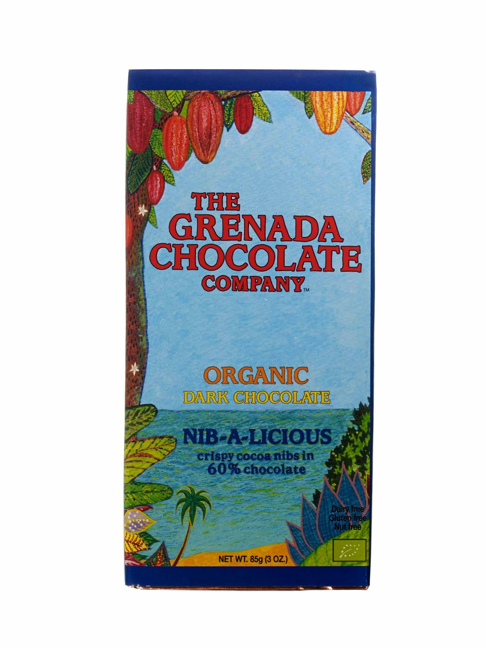 Organic dark chocolate bar