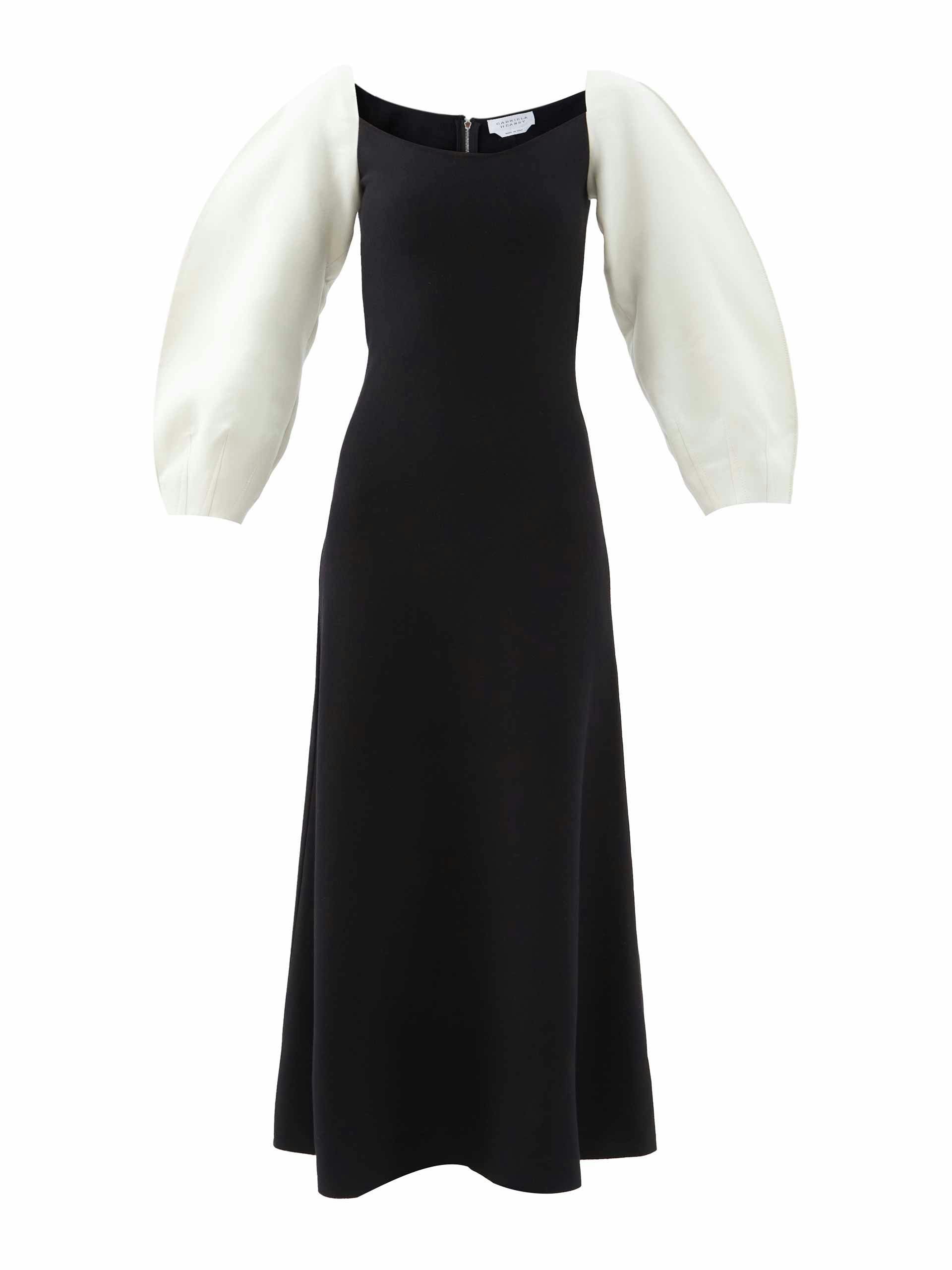 Bromley off-the-shoulder wool-blend midi dress