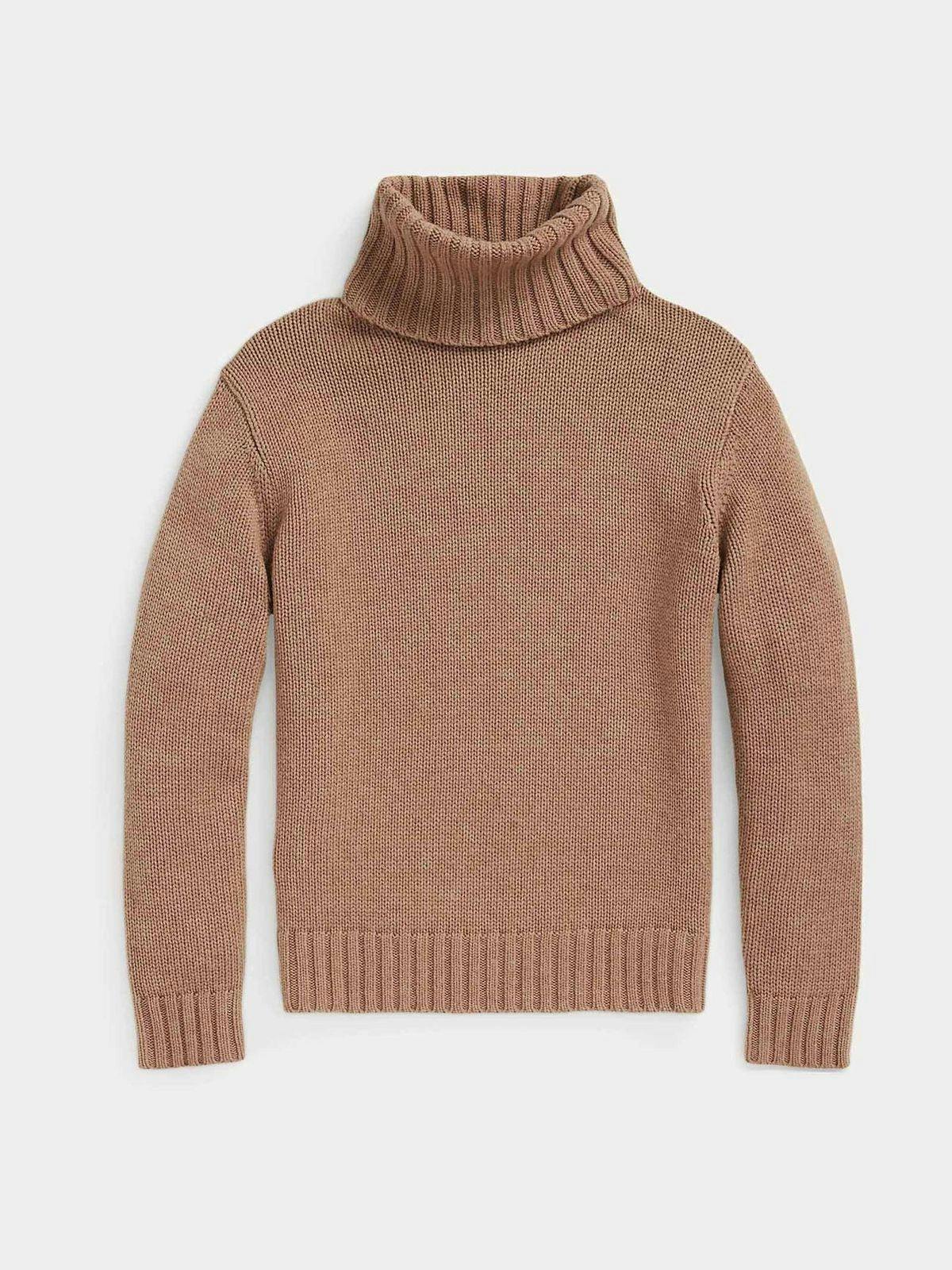 Wool turtleneck jumper
