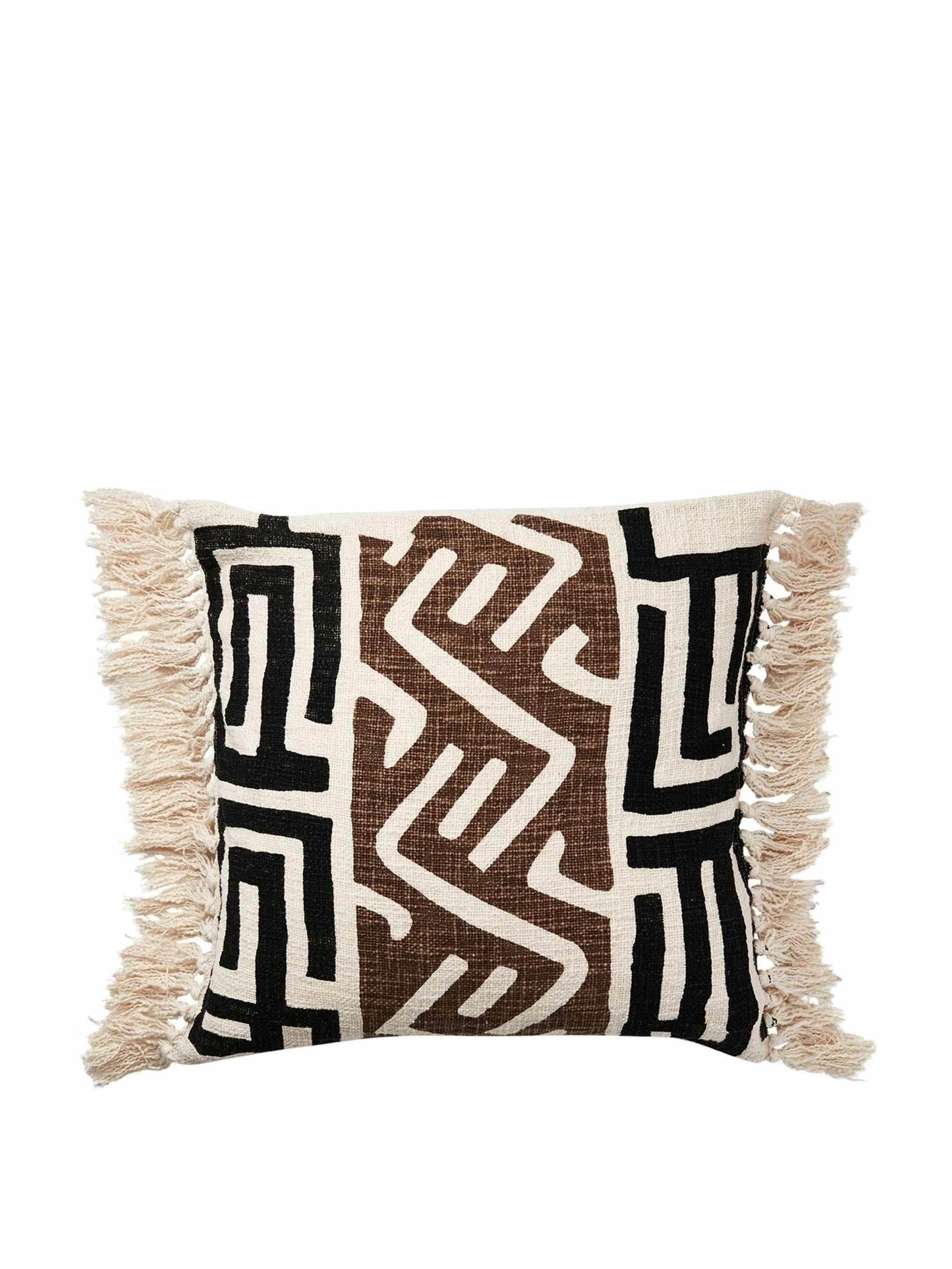 Natural aztec cushion