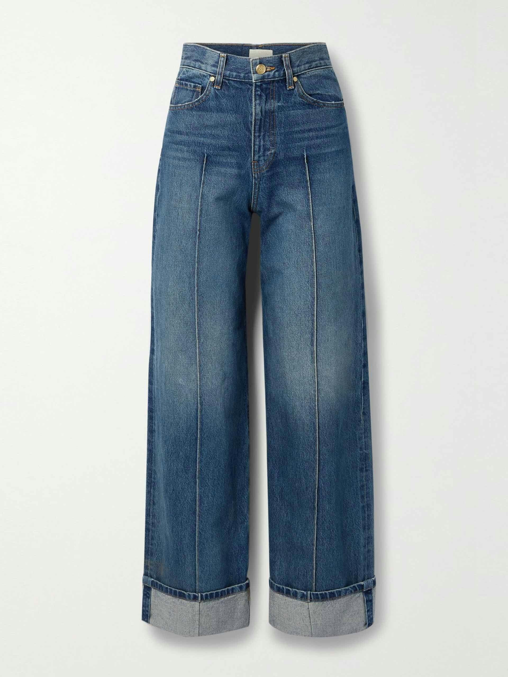 Genevieve high-rise wide-leg jeans