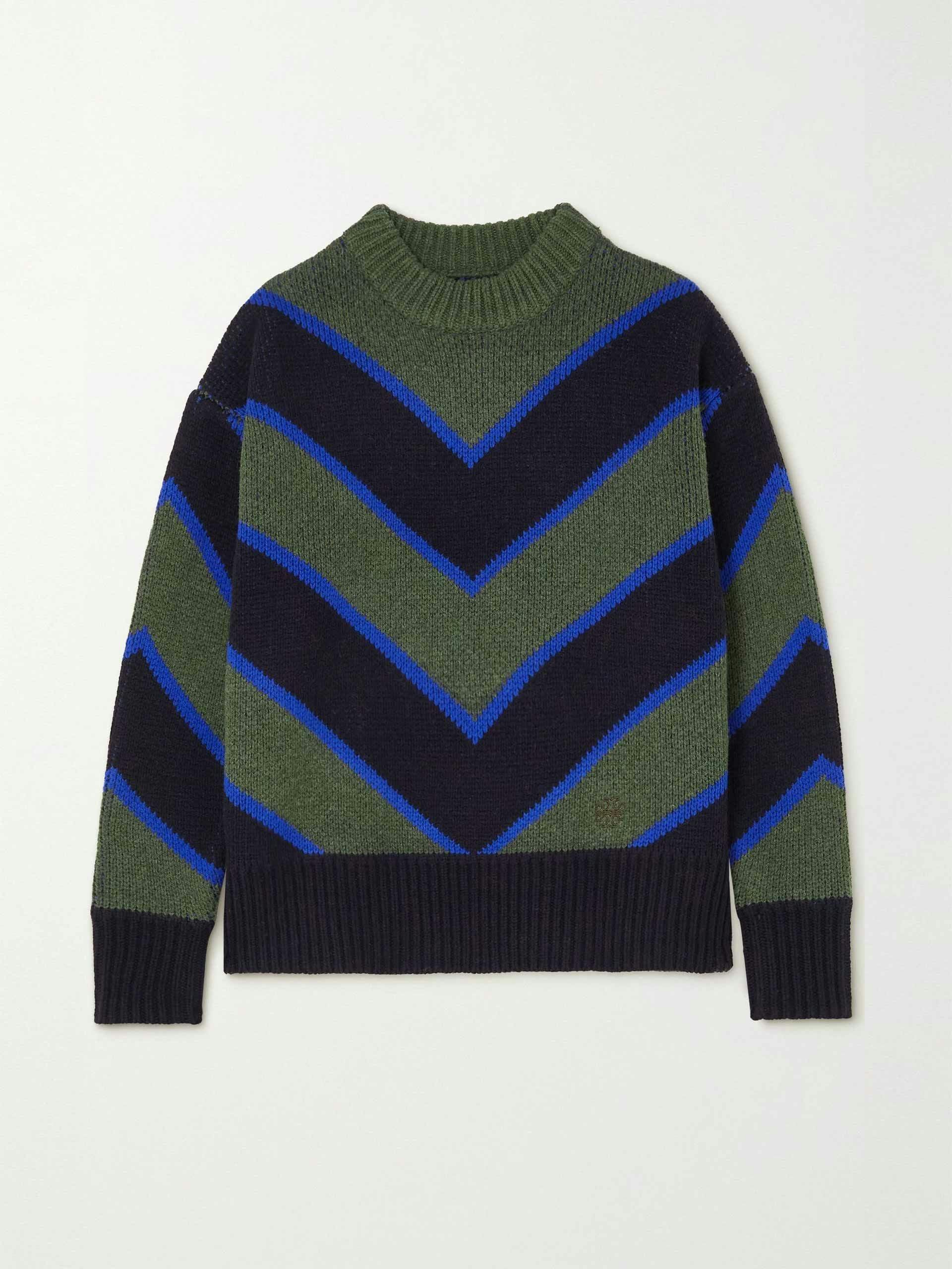 Striped merino wool sweater