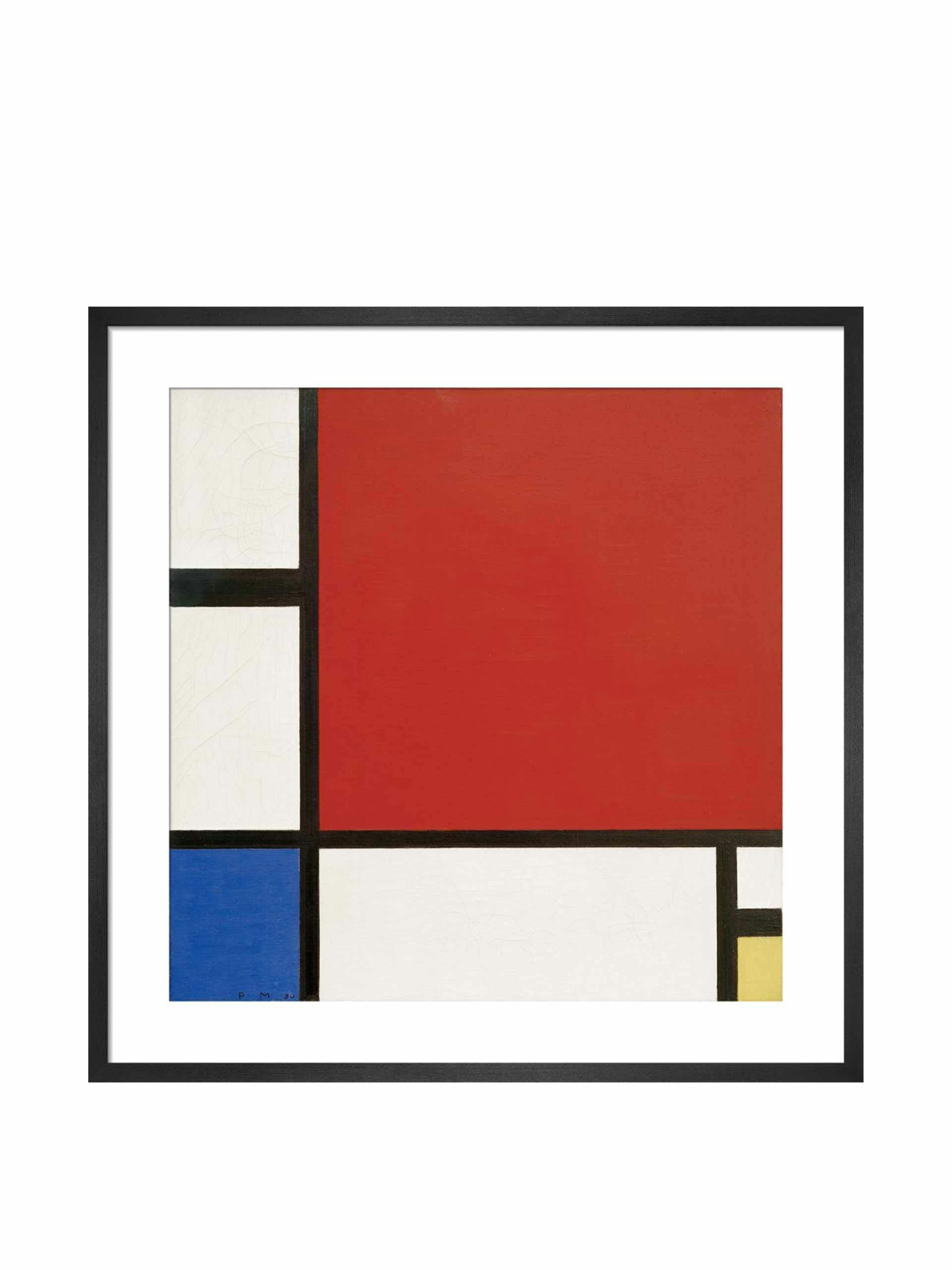 Framed Mondrian print
