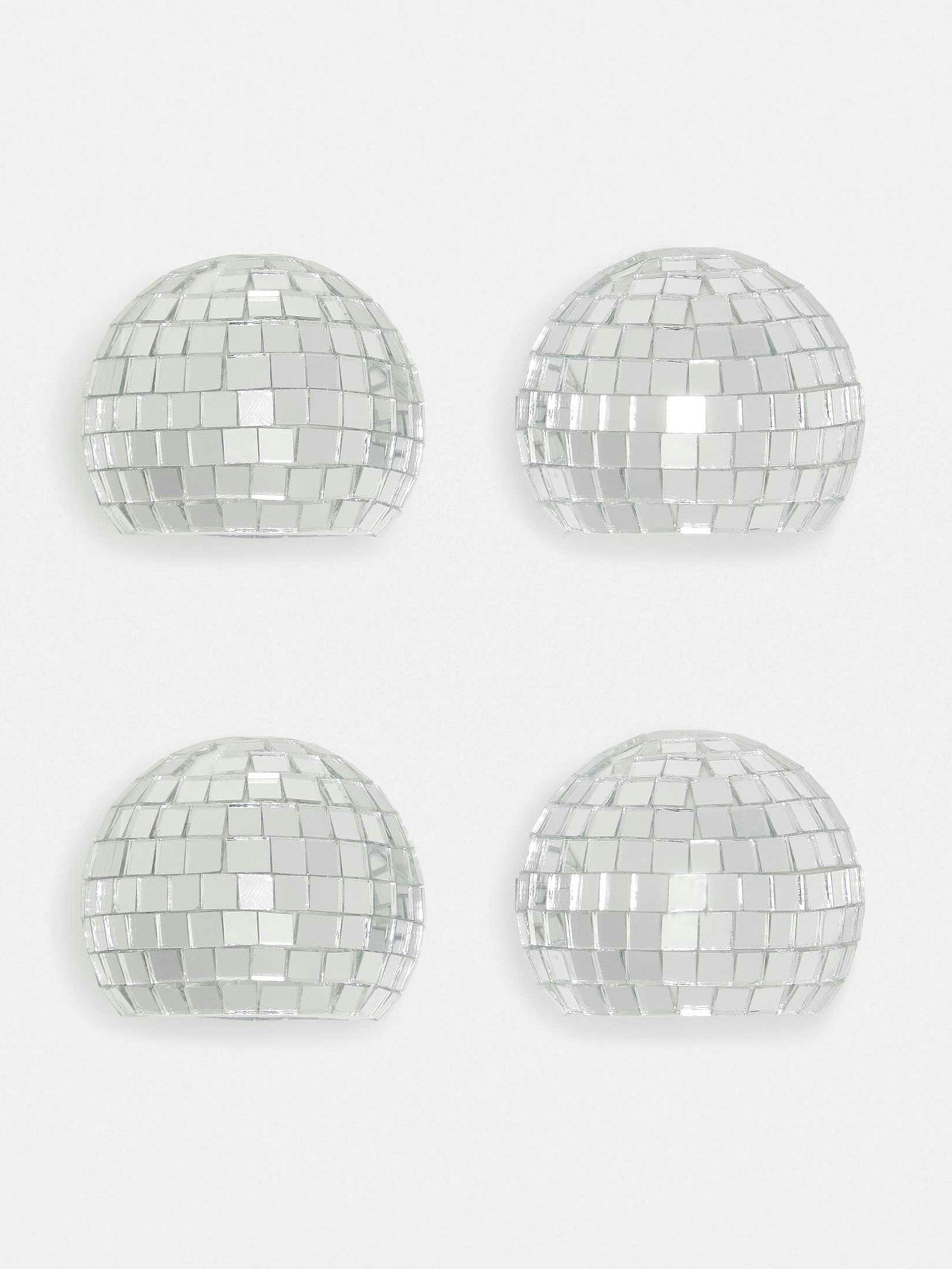 Disco ball placecard holders