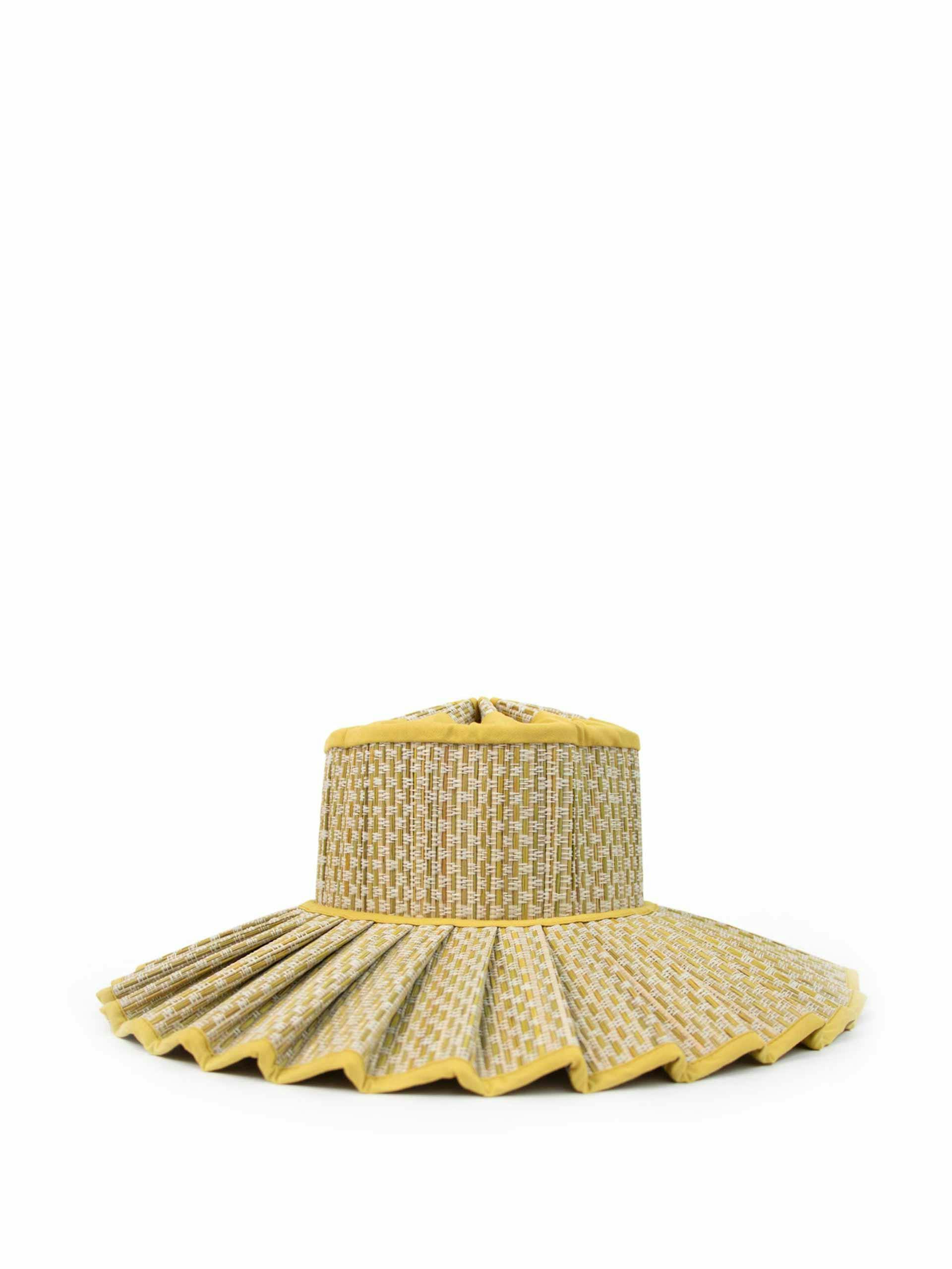 Yellow woven hat