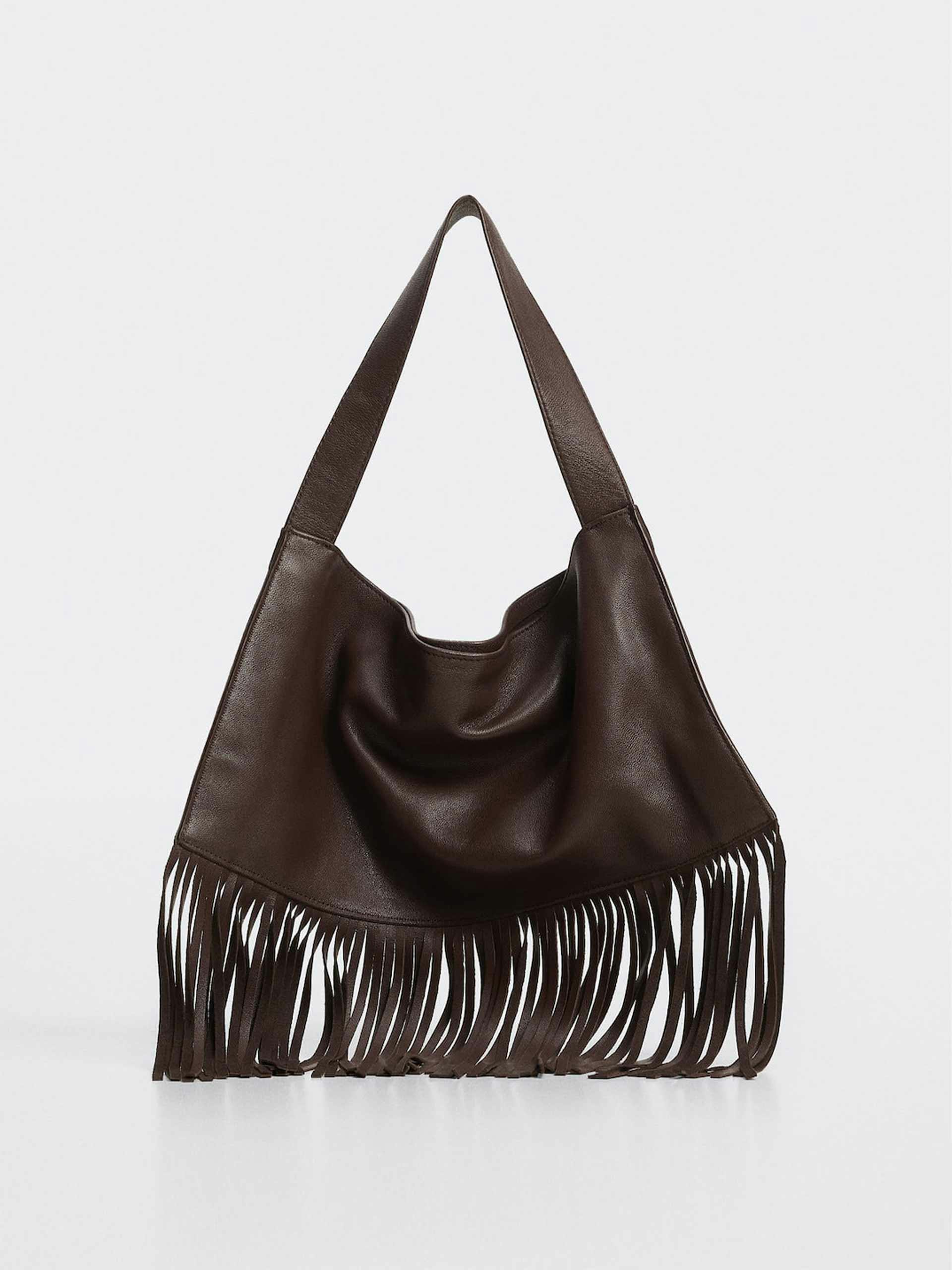 Fringe leather bag