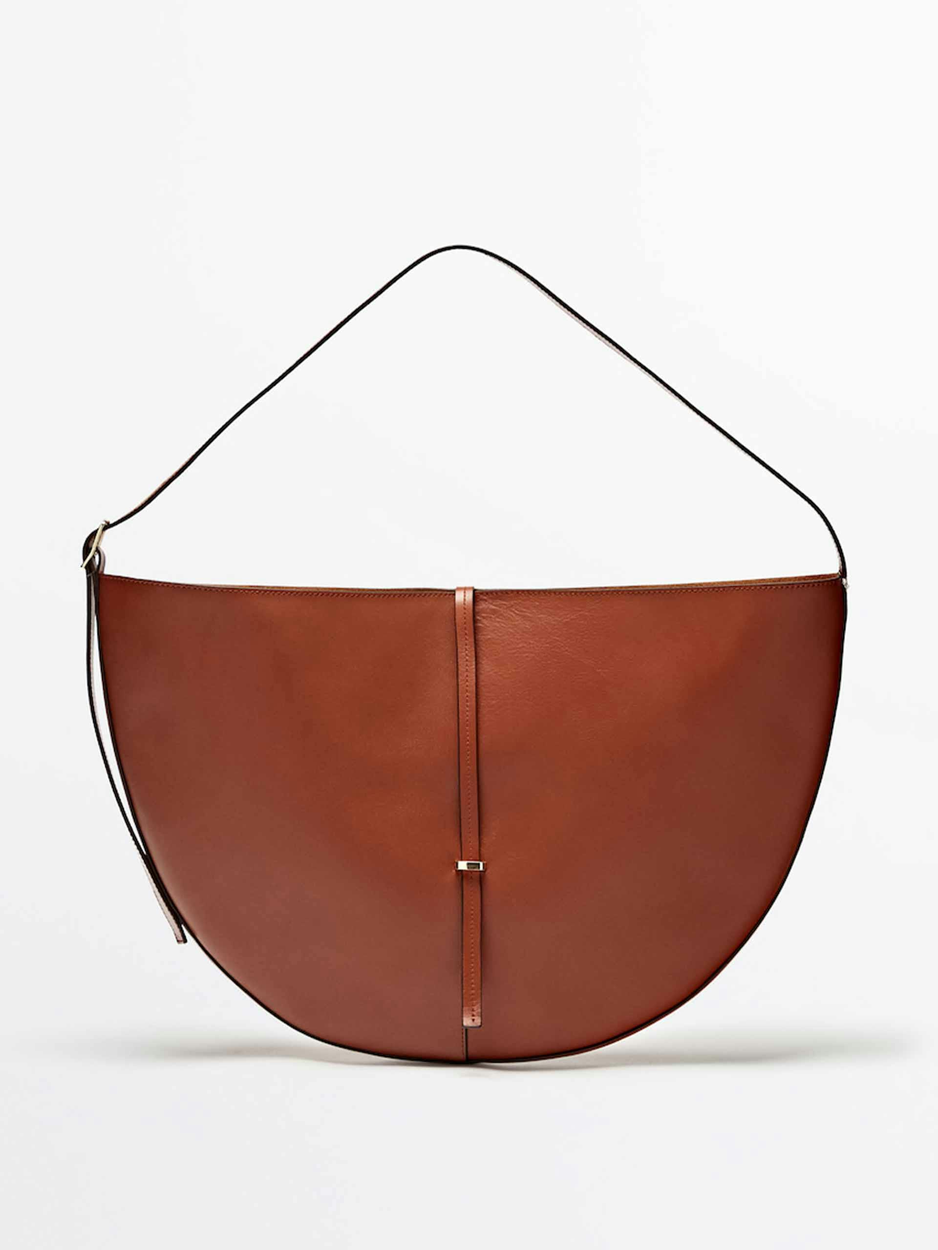Nappa leather shoulder bag