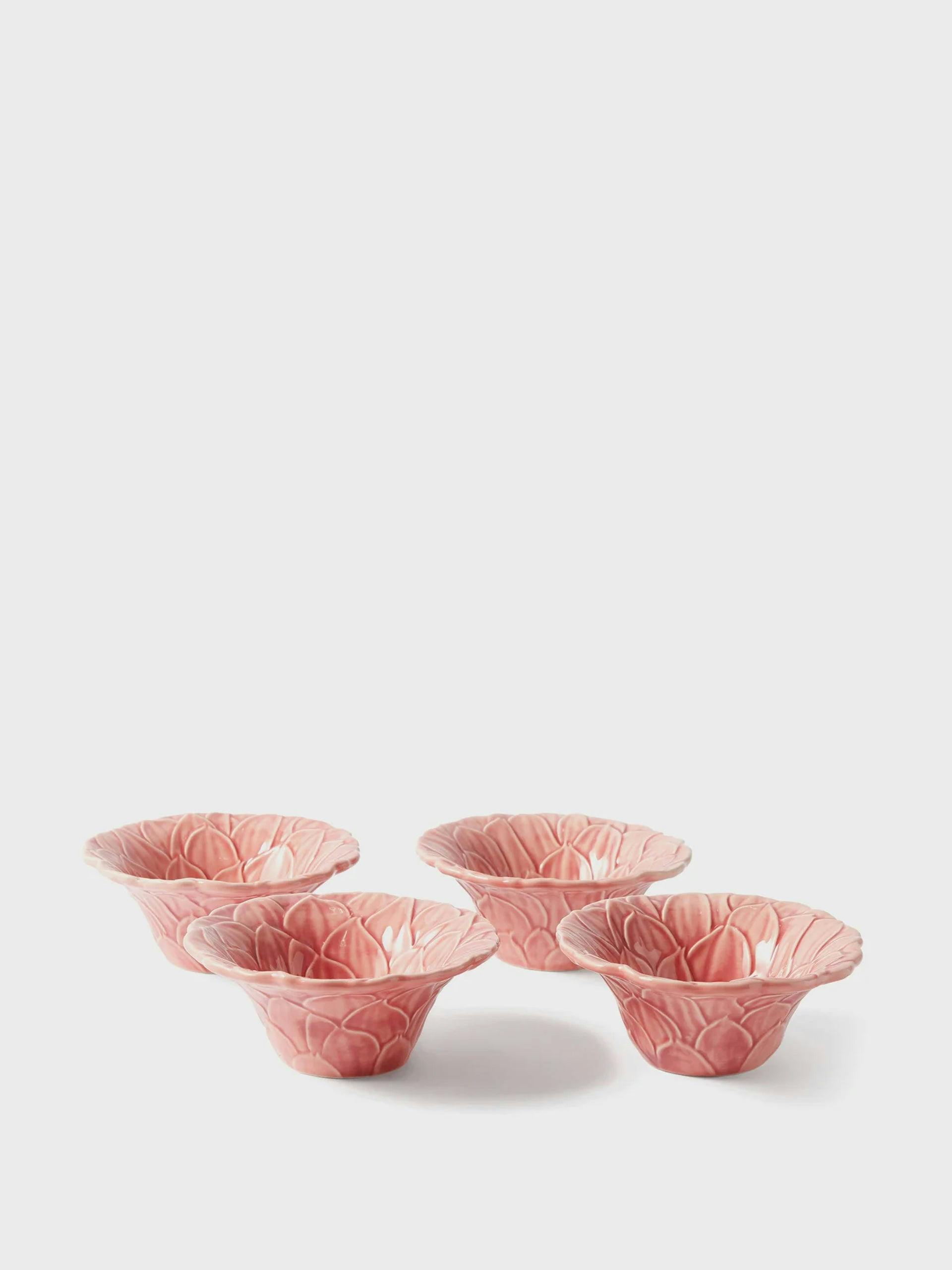 Dahlia earthenware bowls (set of 4)