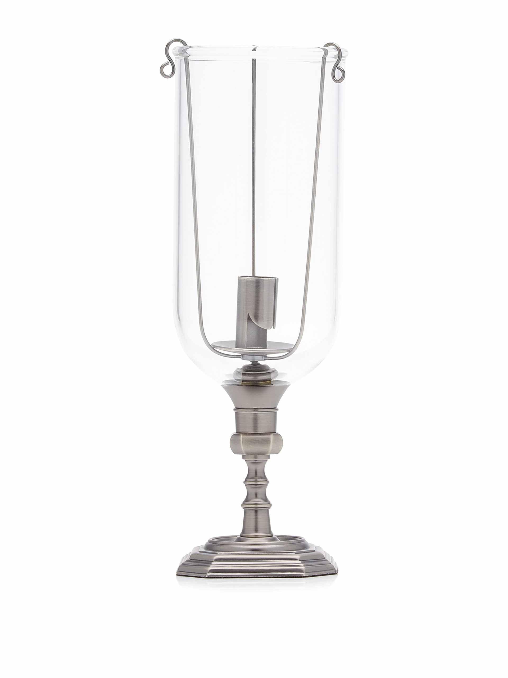 Glass candle holder