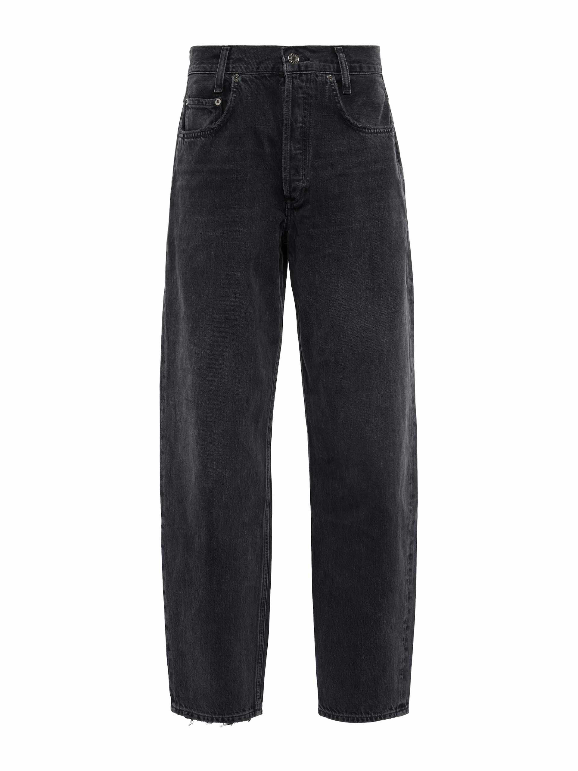 Low rise baggy organic-cotton jeans