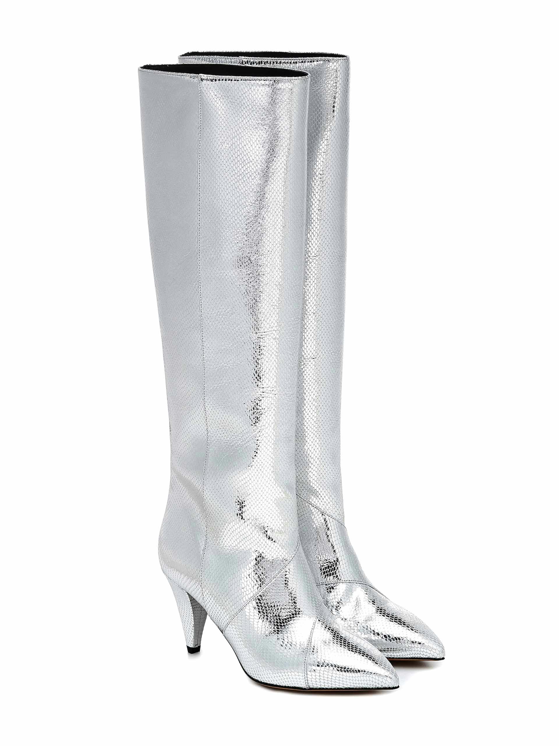 Laomi leather knee-high boots