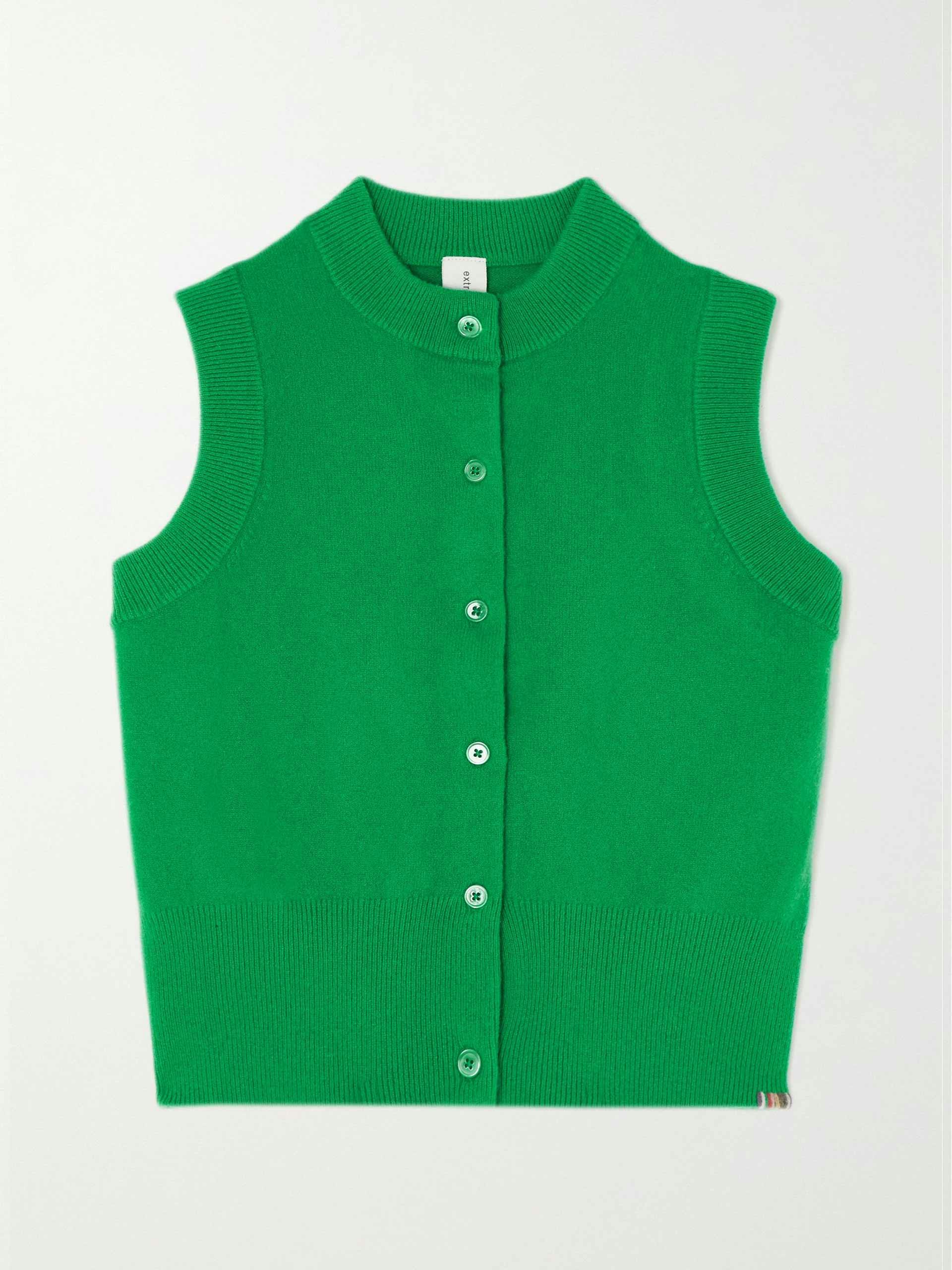 Corset cashmere-blend vest