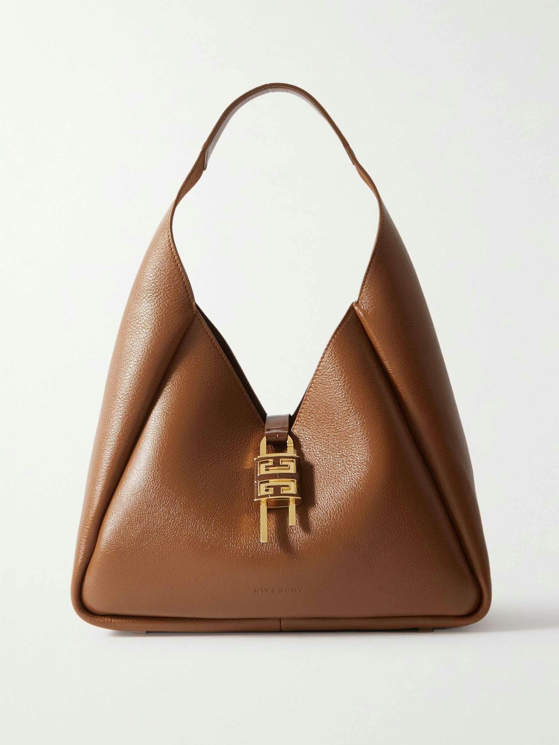 Tan leather shoulder bag