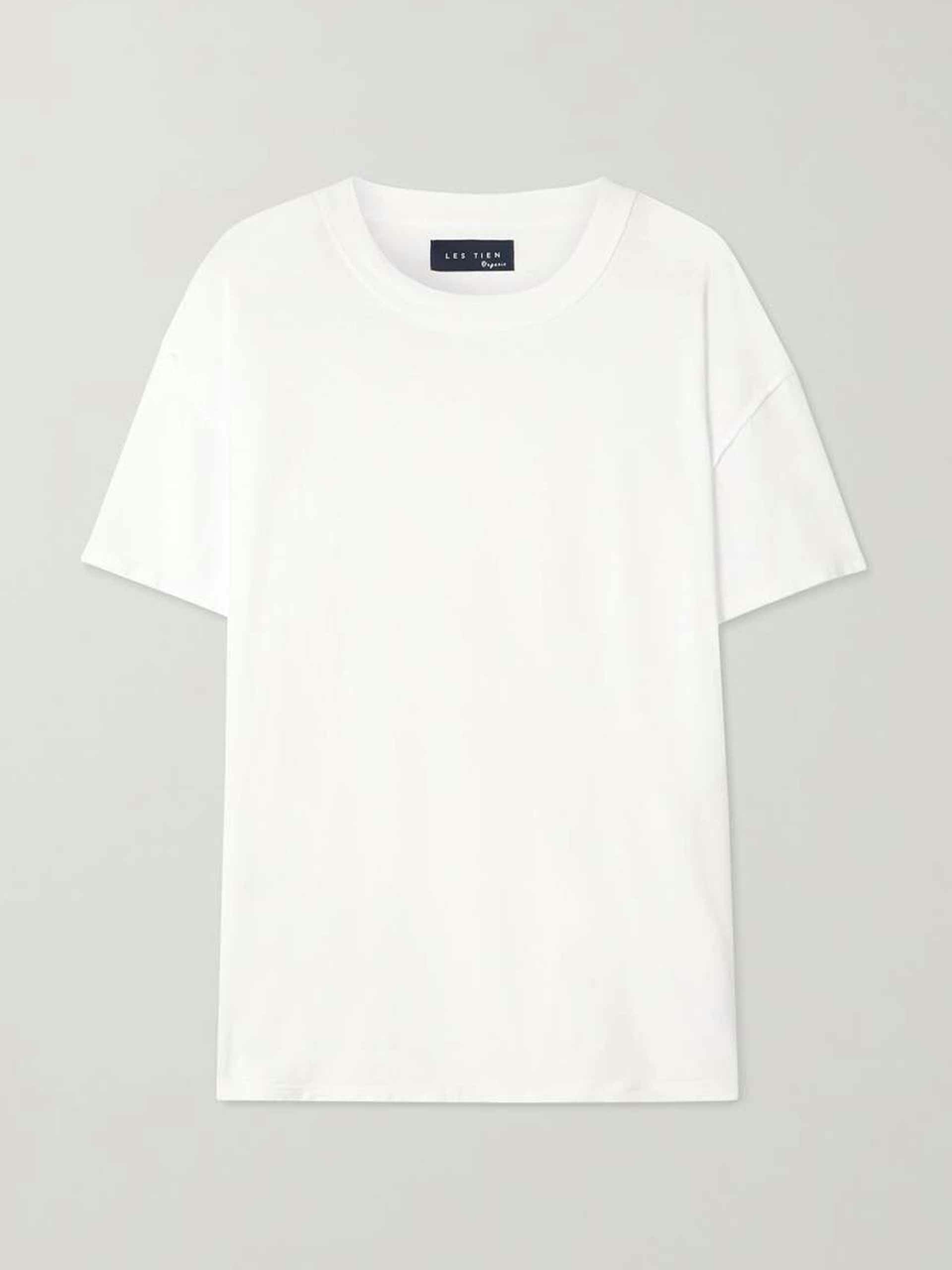 White inside-out cotton t-shirt