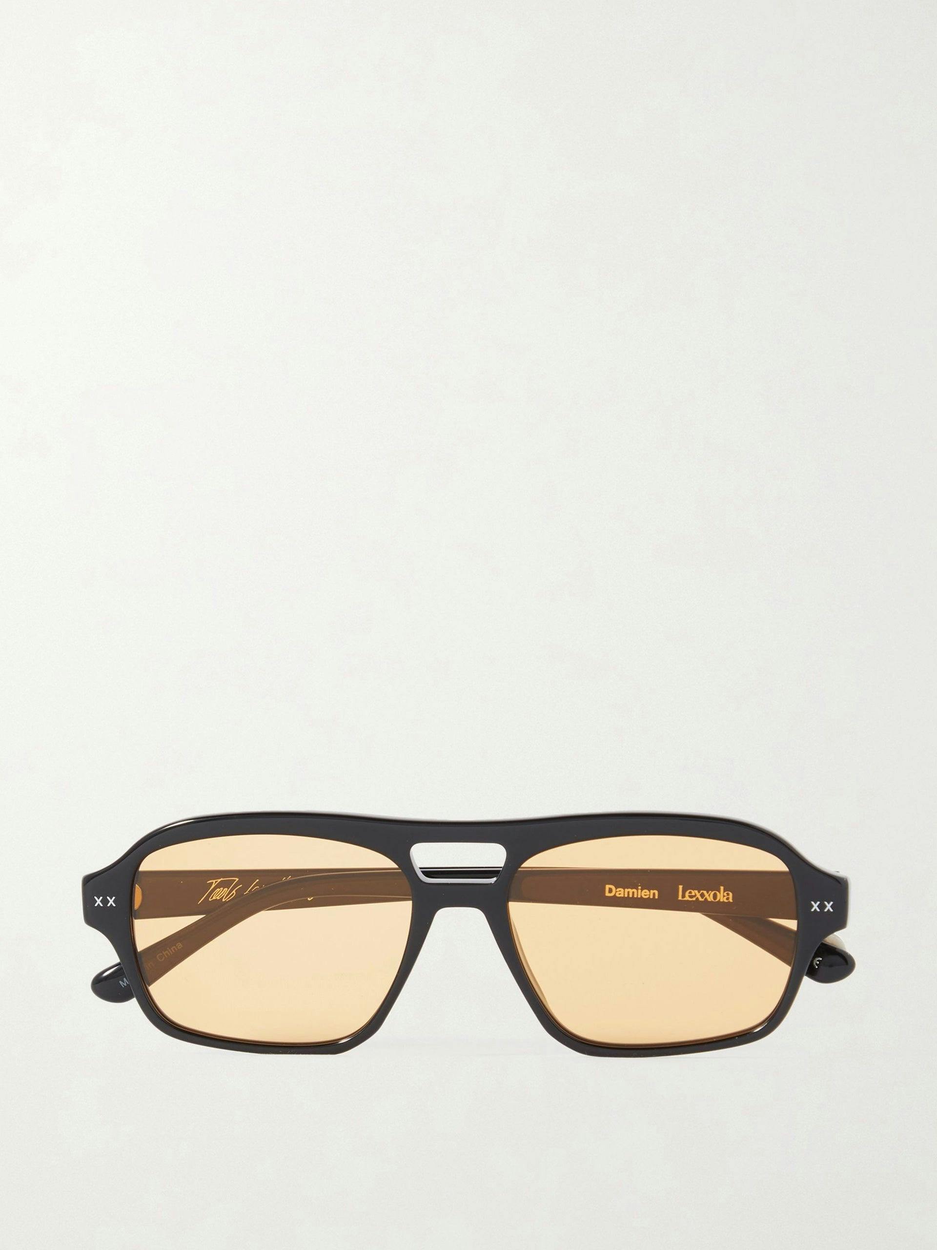 Damien aviator-style acetate sunglasses