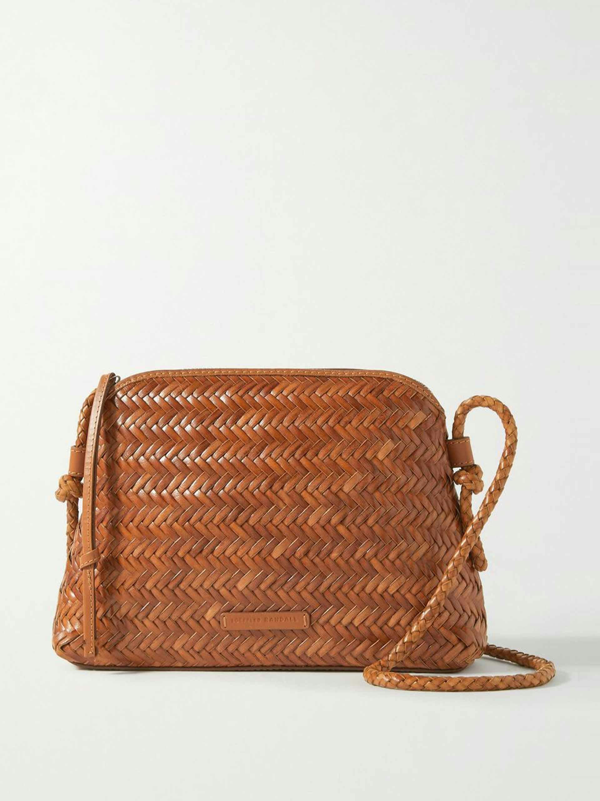 Mallory woven leather shoulder bag