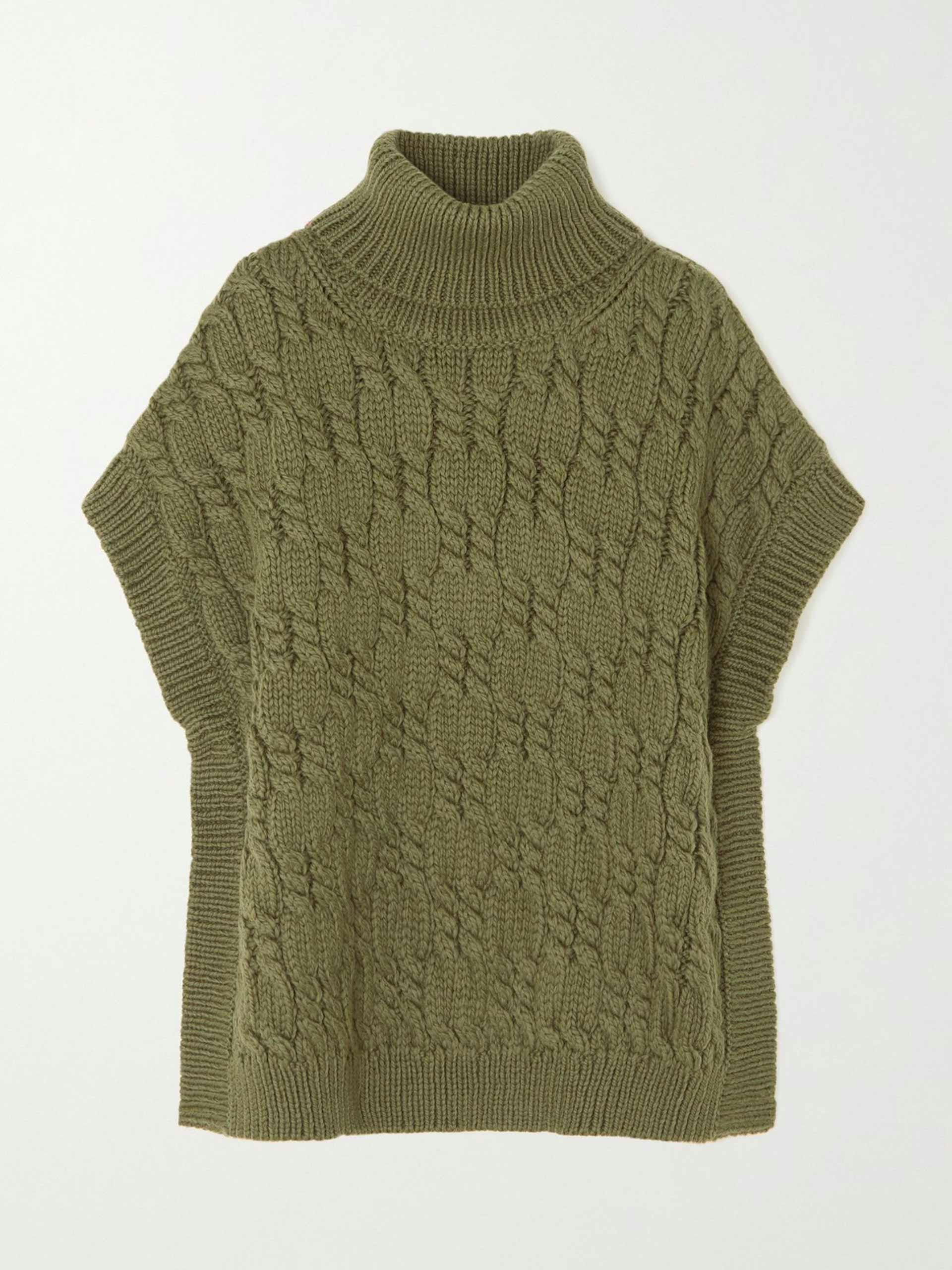 Verne cable-knit wool turtleneck sweater