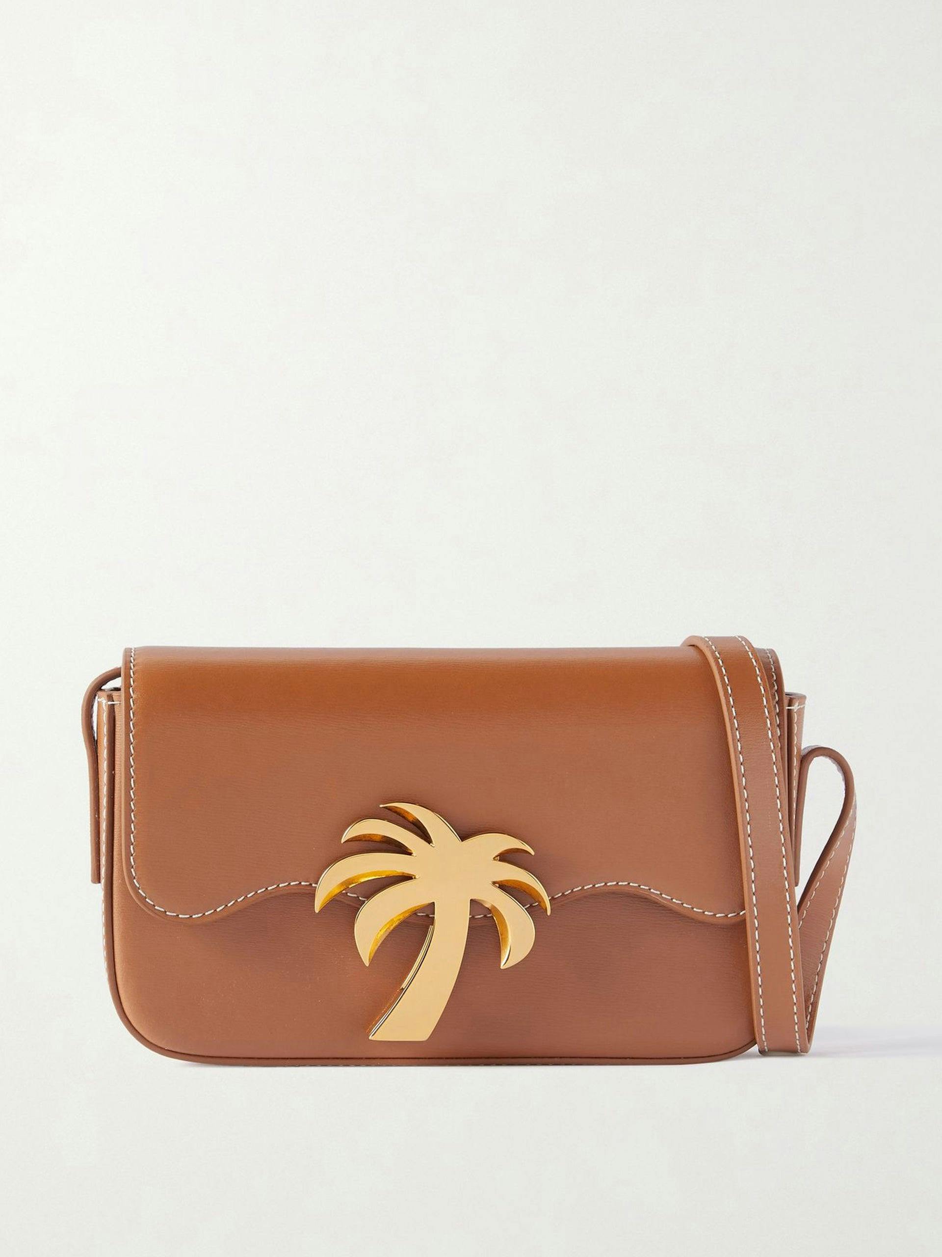 Palm Beach brown leather shoulder bag