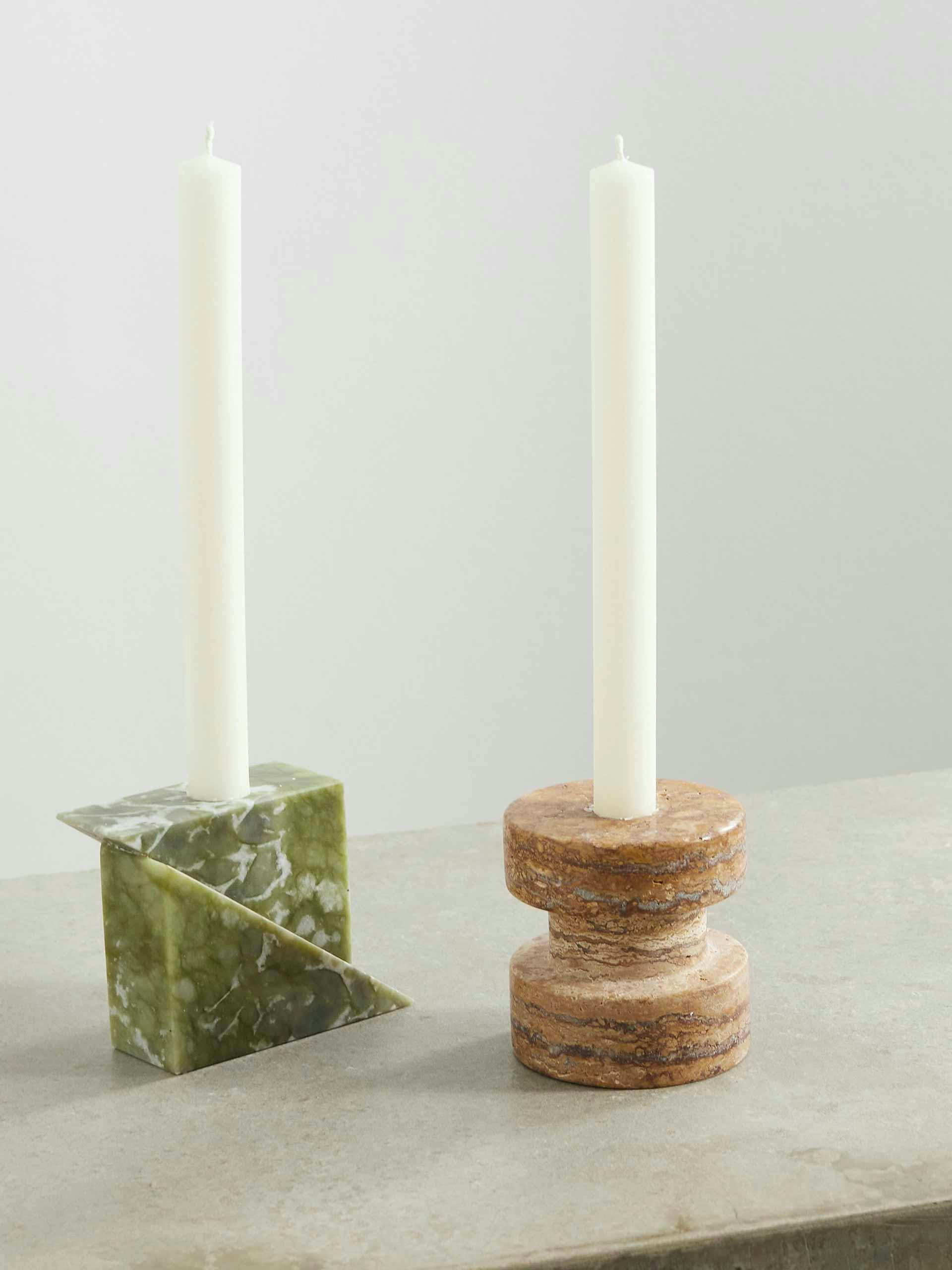 Marble Ambra candle holder (set of 2)