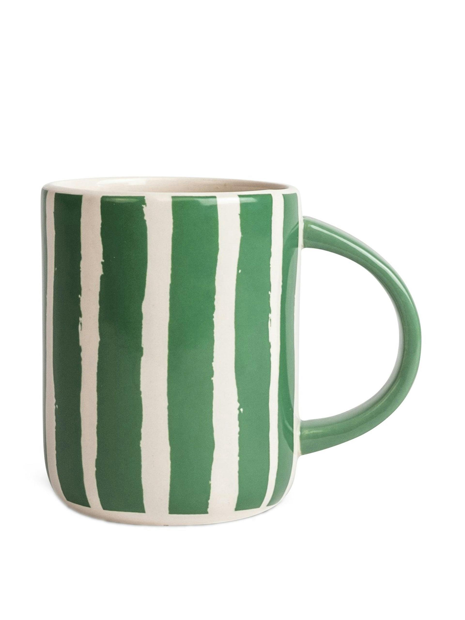 Green Striped mug
