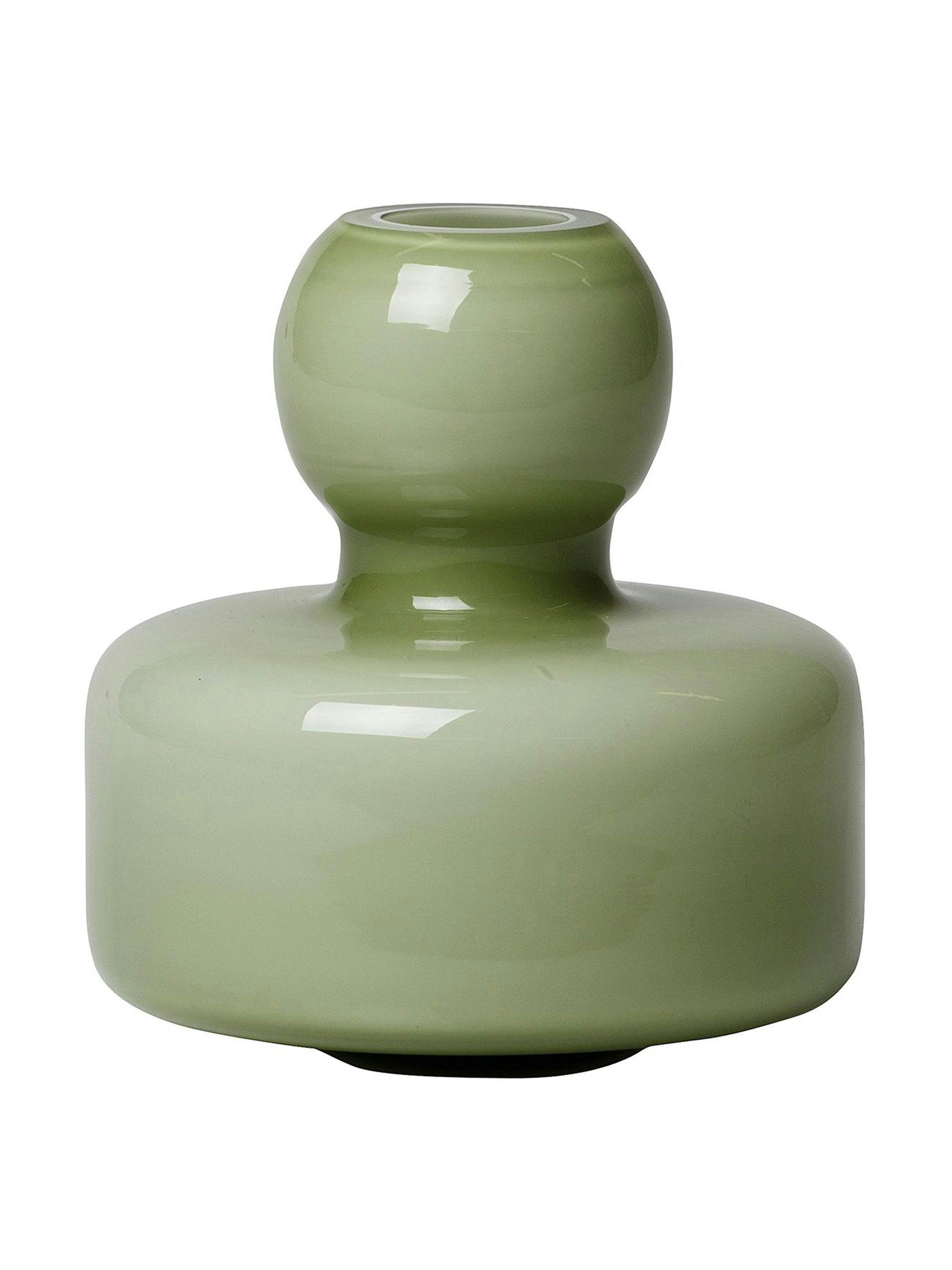 Green glass Flower vase