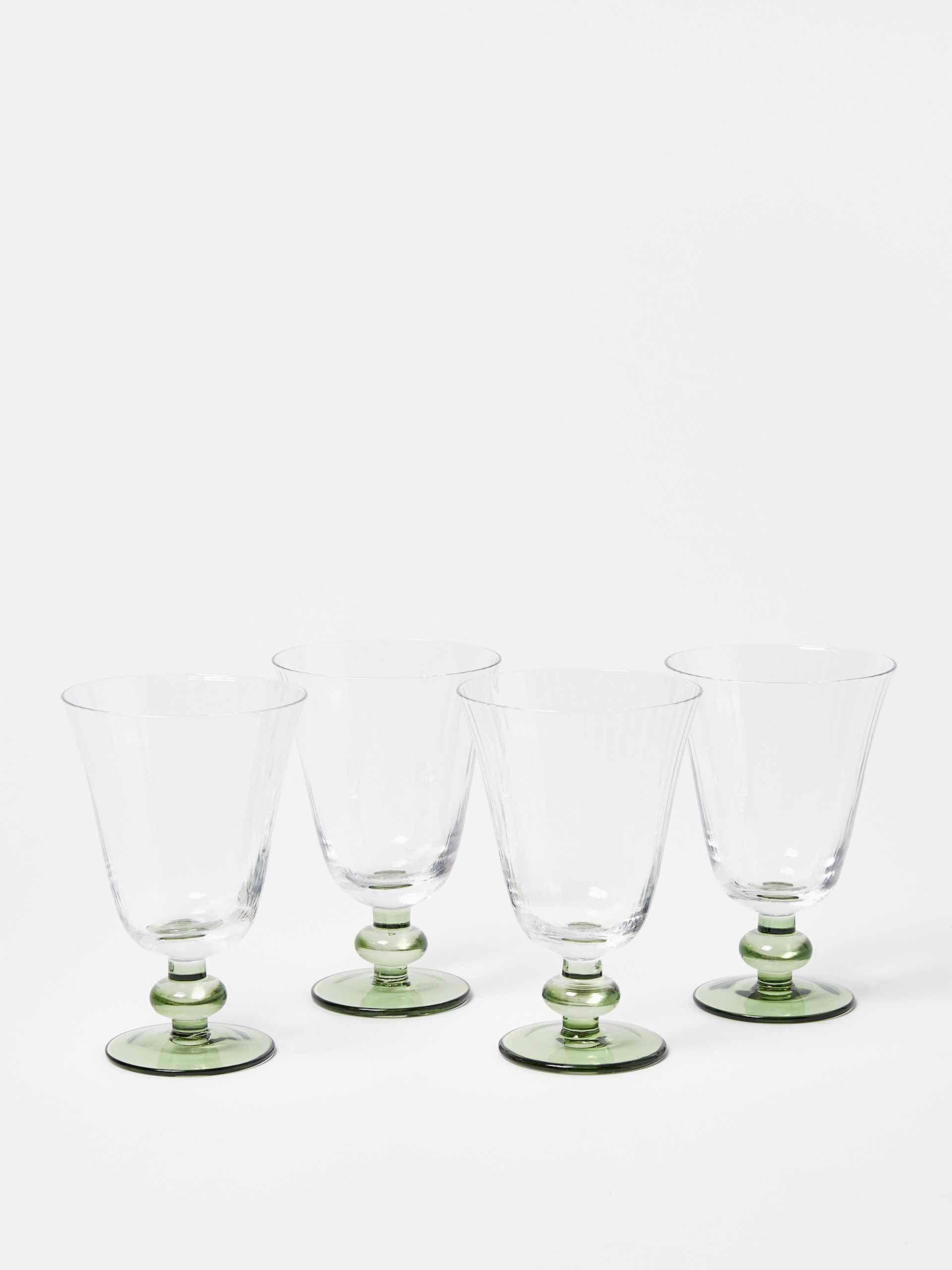 Green wine glass (set of 4)