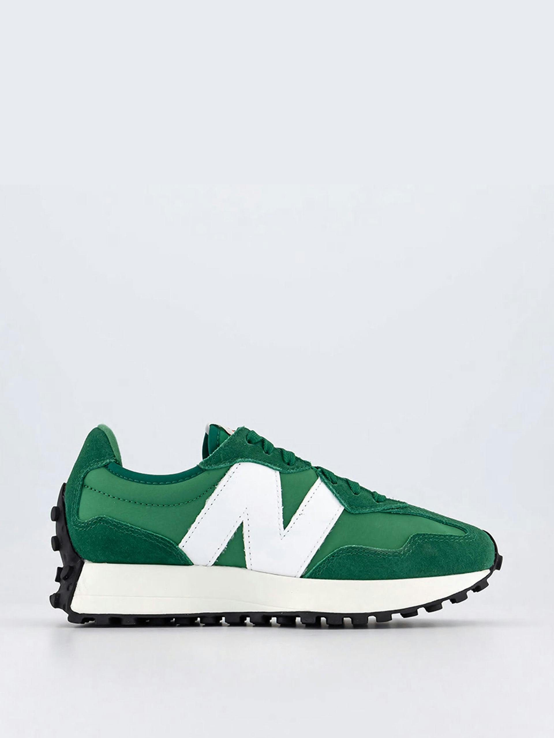 327 green and white trainers