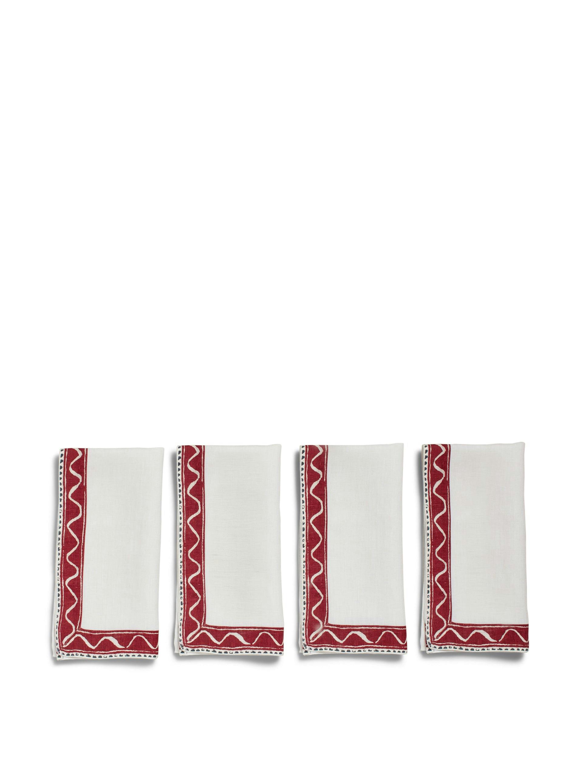 Border napkins (set of 4)
