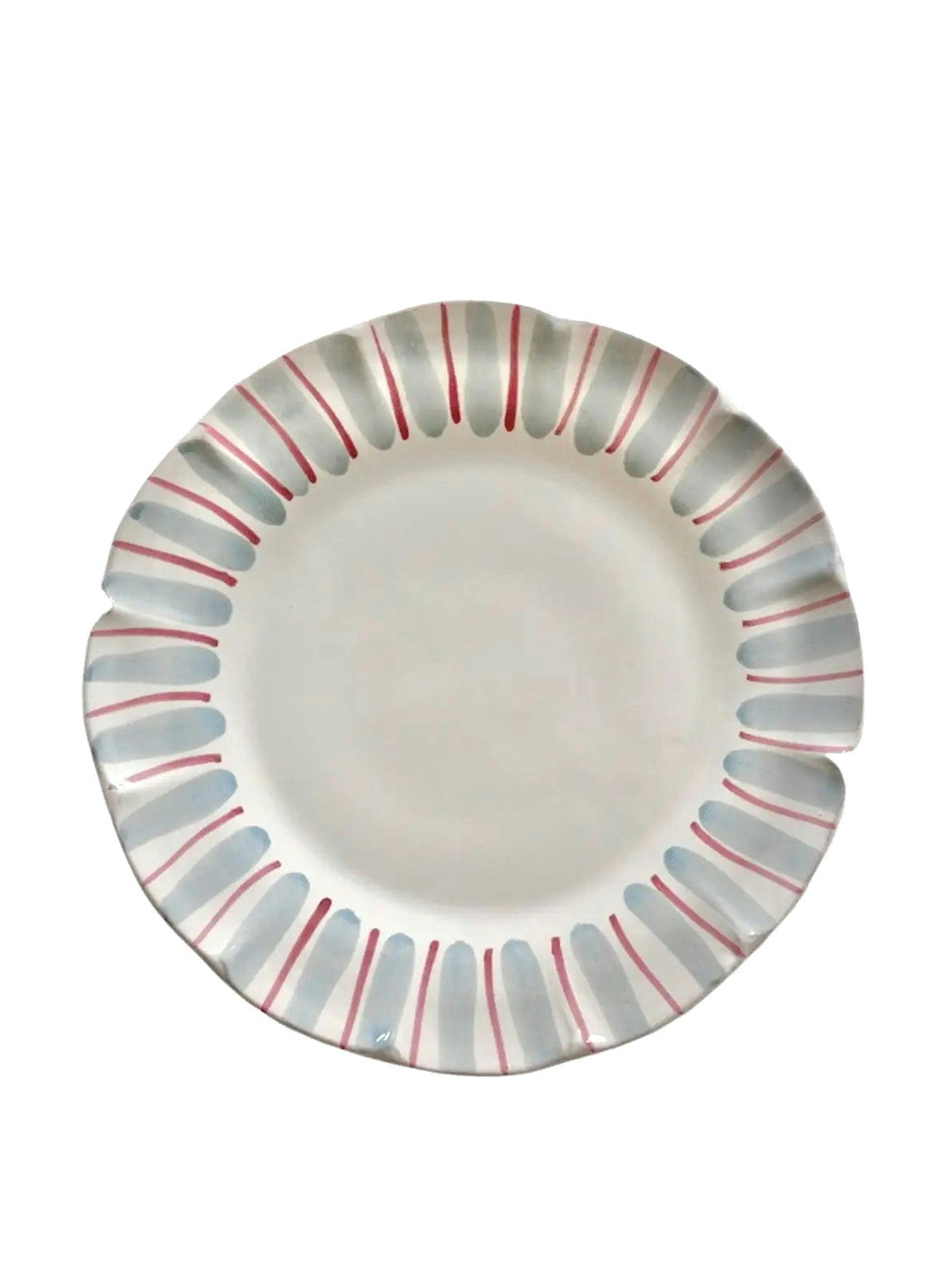 Handmade Italian ceramic dinner plate