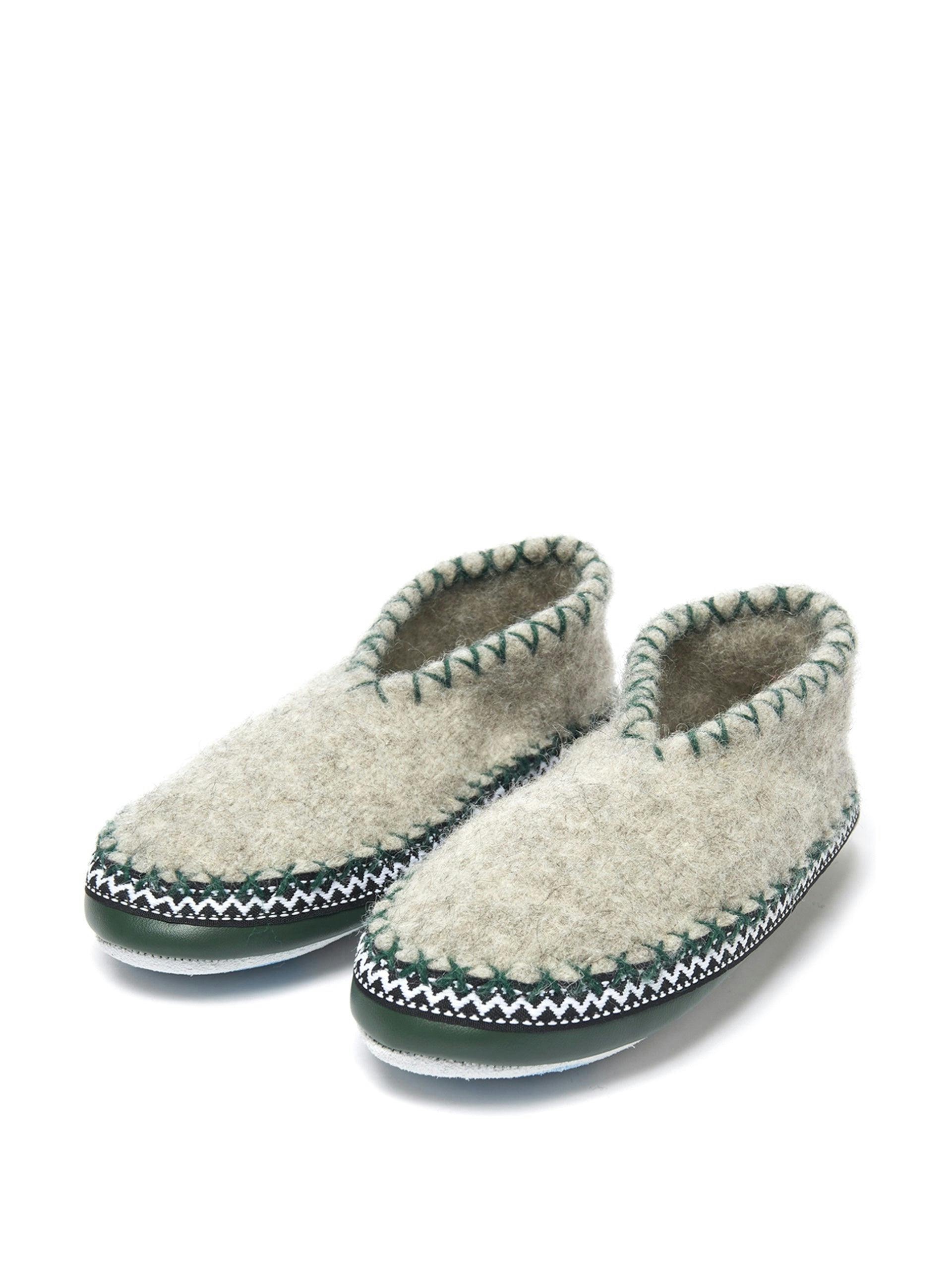 Felted wool slippers