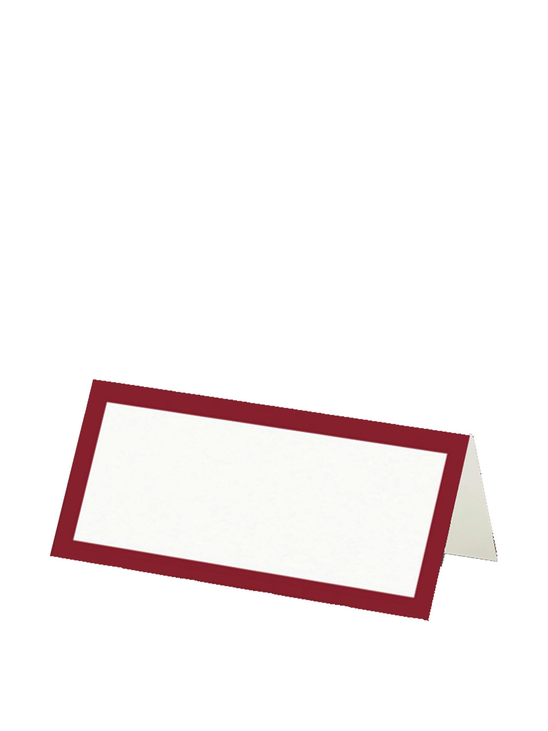 Burgundy border place cards (pack of 15)