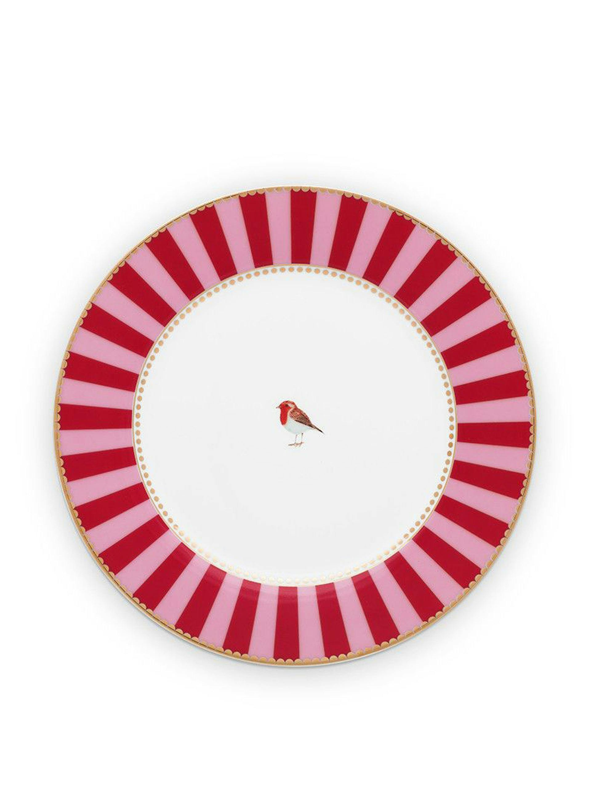 Dinner plate with bird print