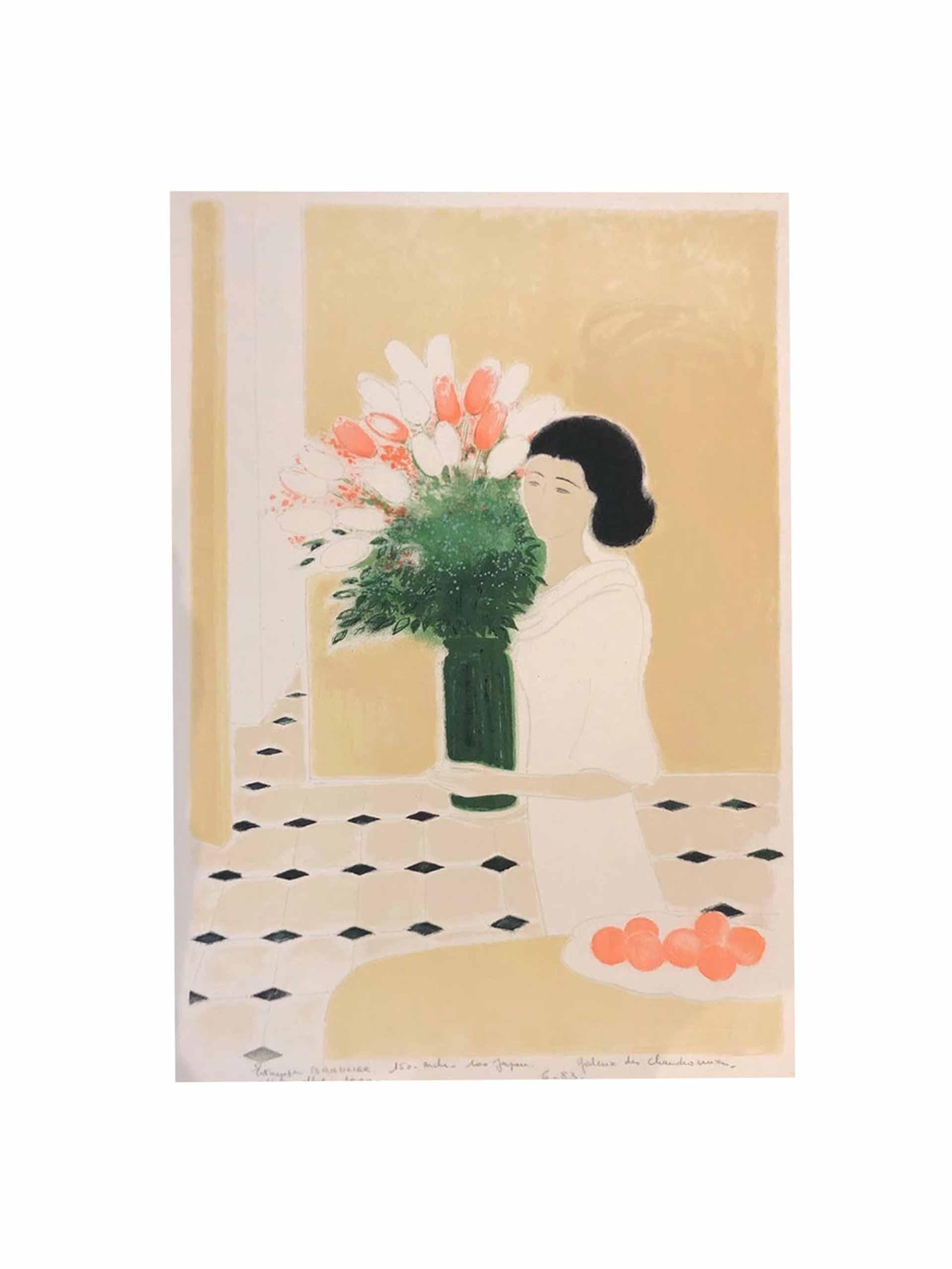 Lithograph print painting