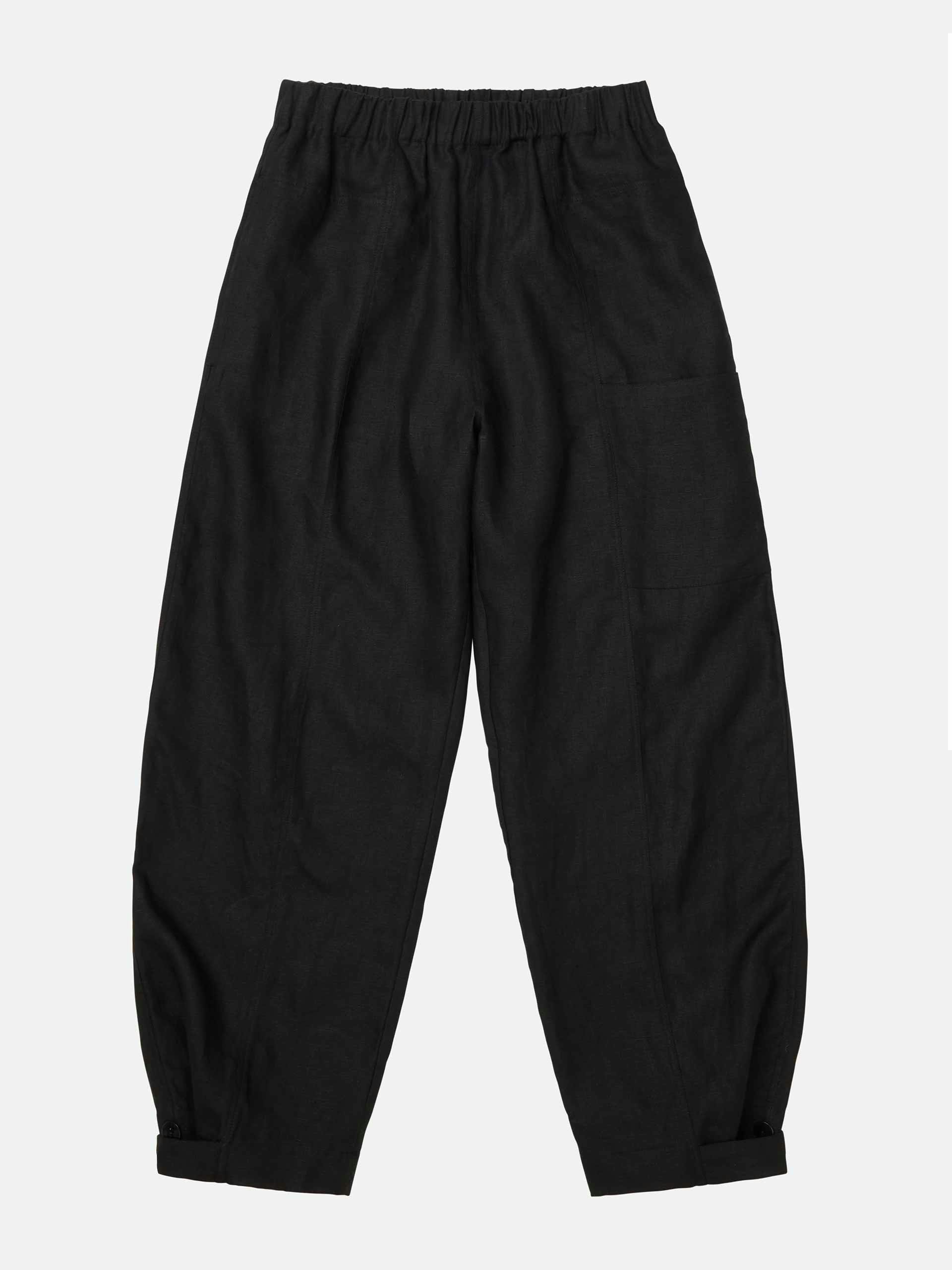 Black linen trouser