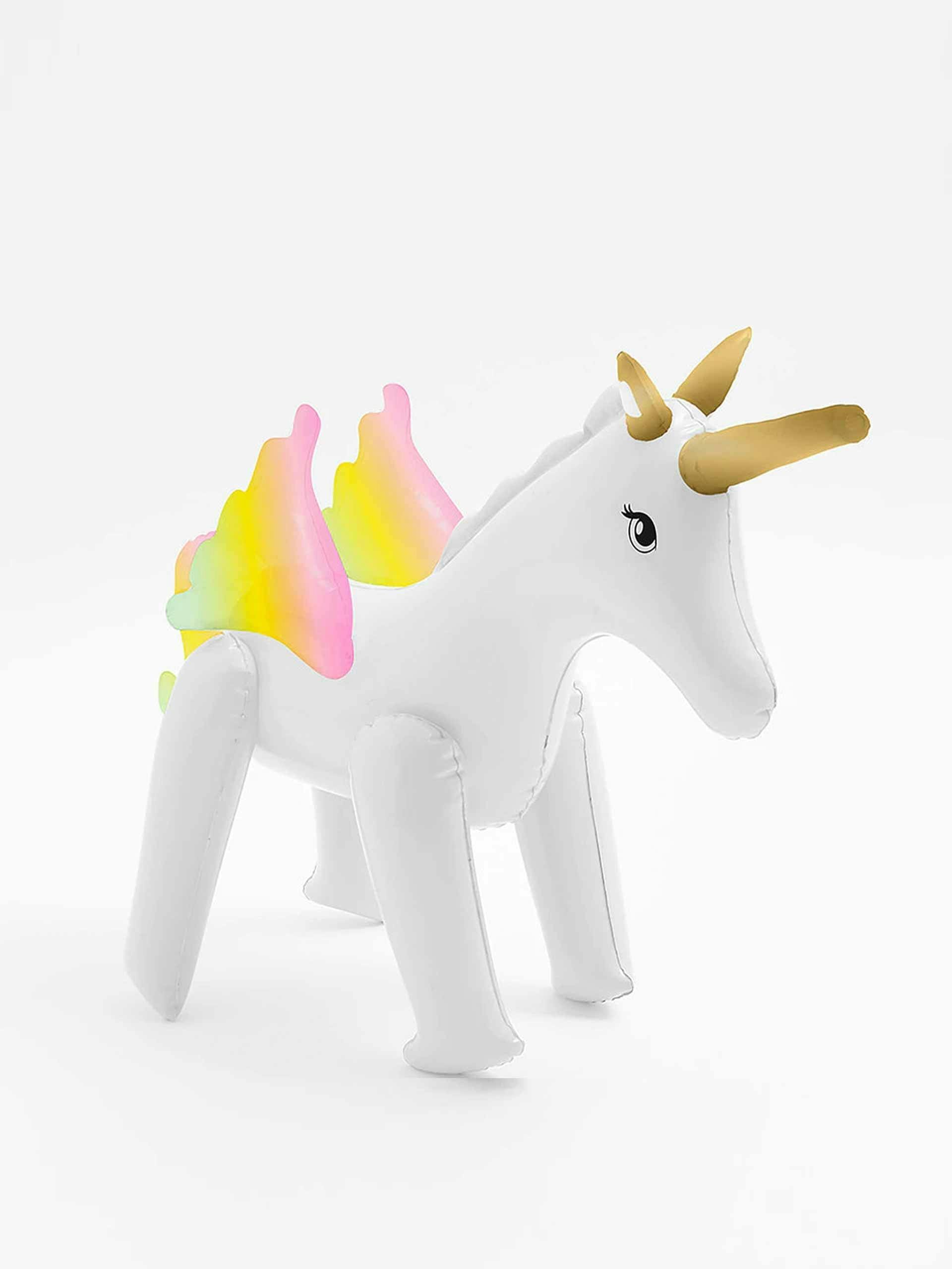 Inflatable unicorn sprinkler