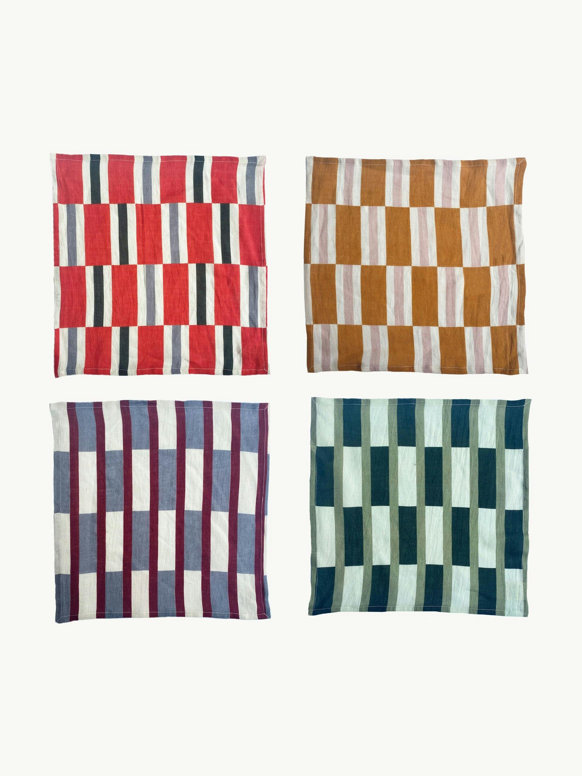 Tile print napkins (set of 4)