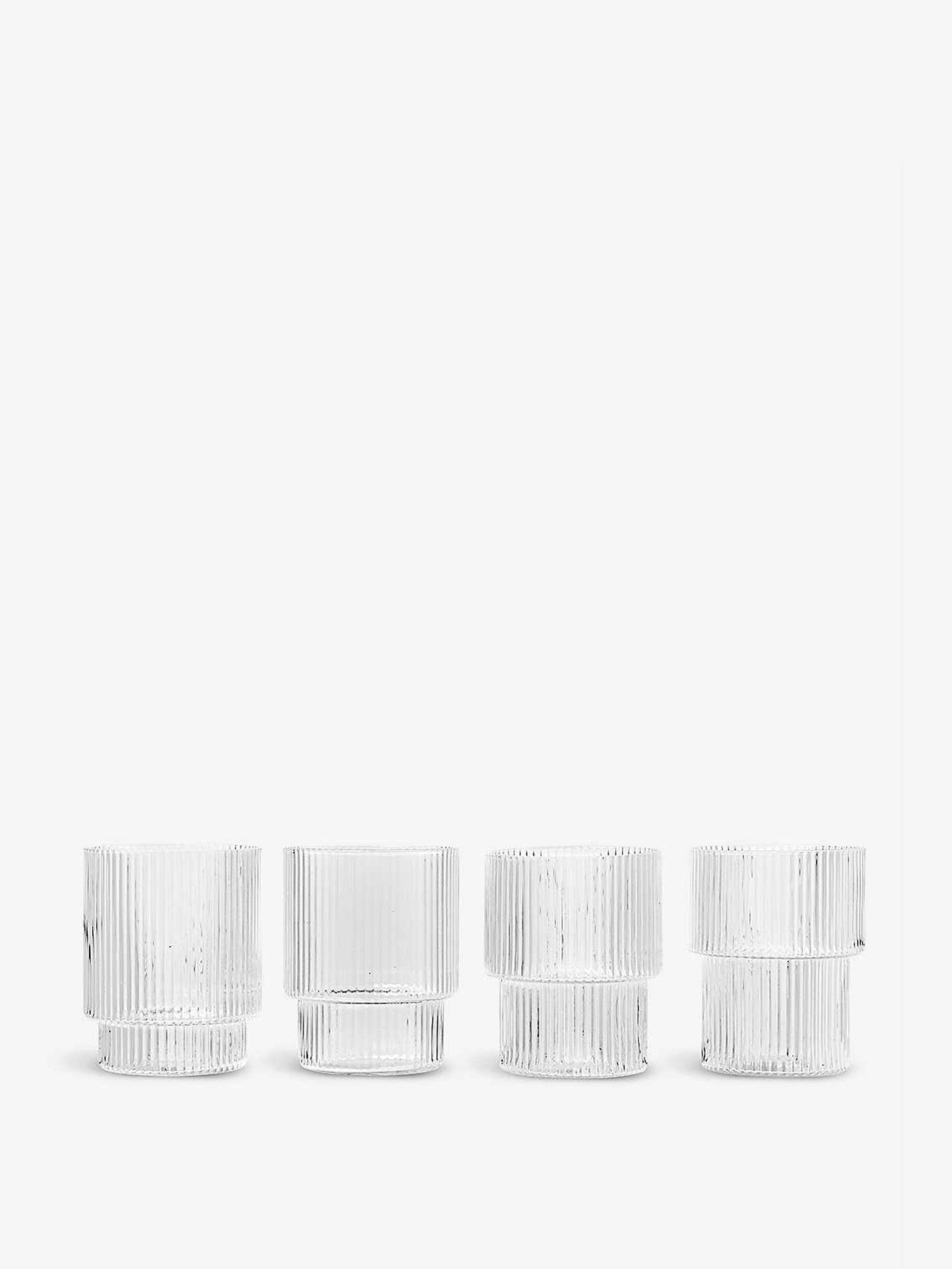 Ripple stackable glasses (set of 4)